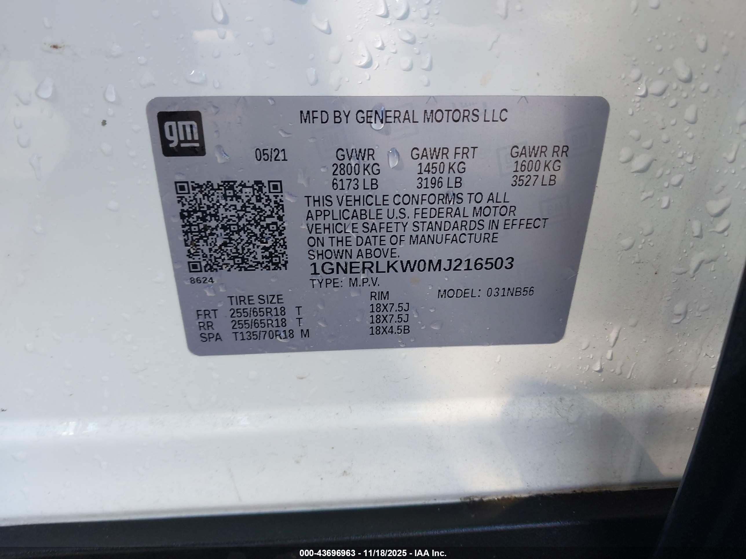 CHEVROLET TRAVERSE image 9