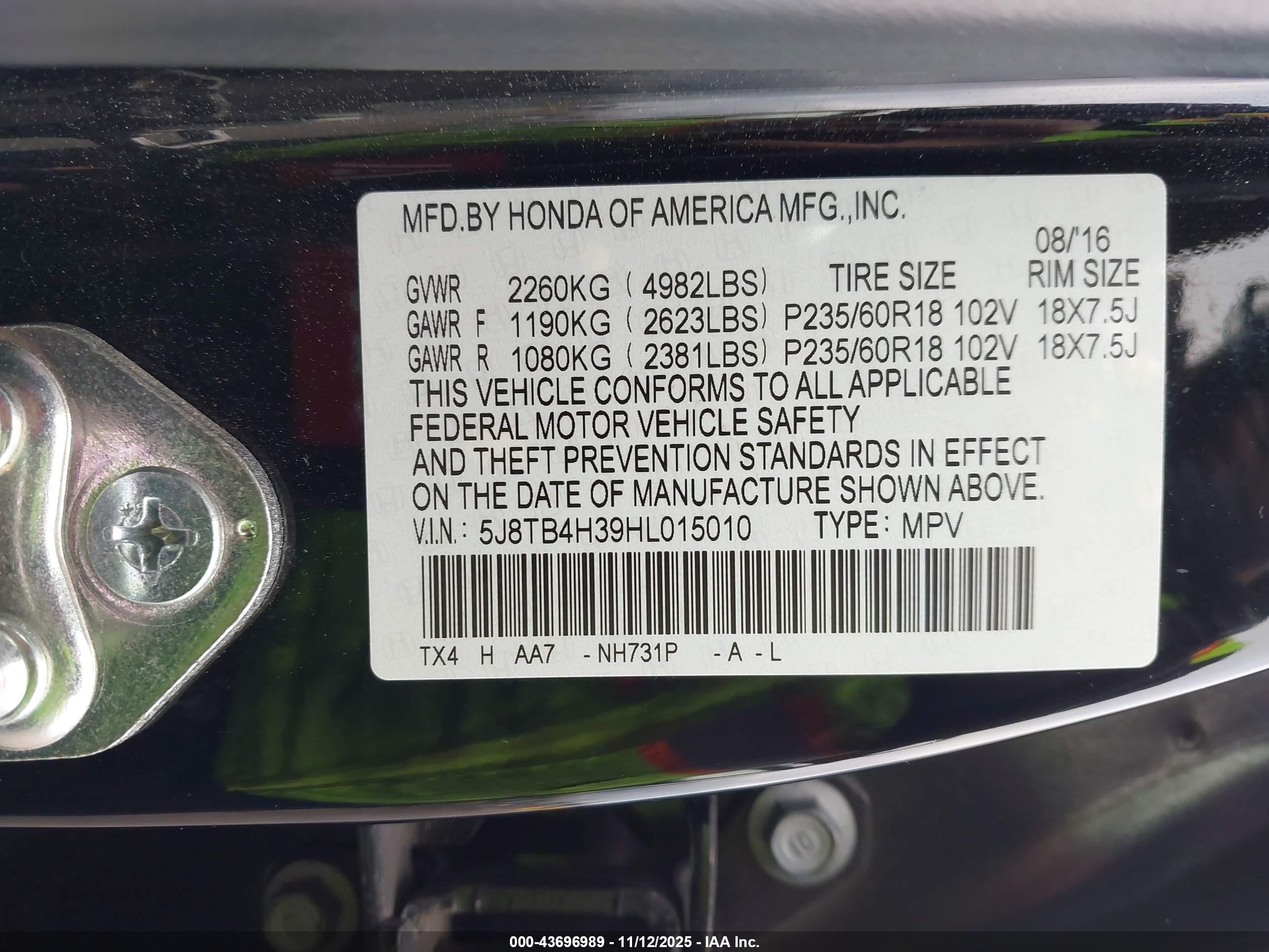ACURA RDX image 9