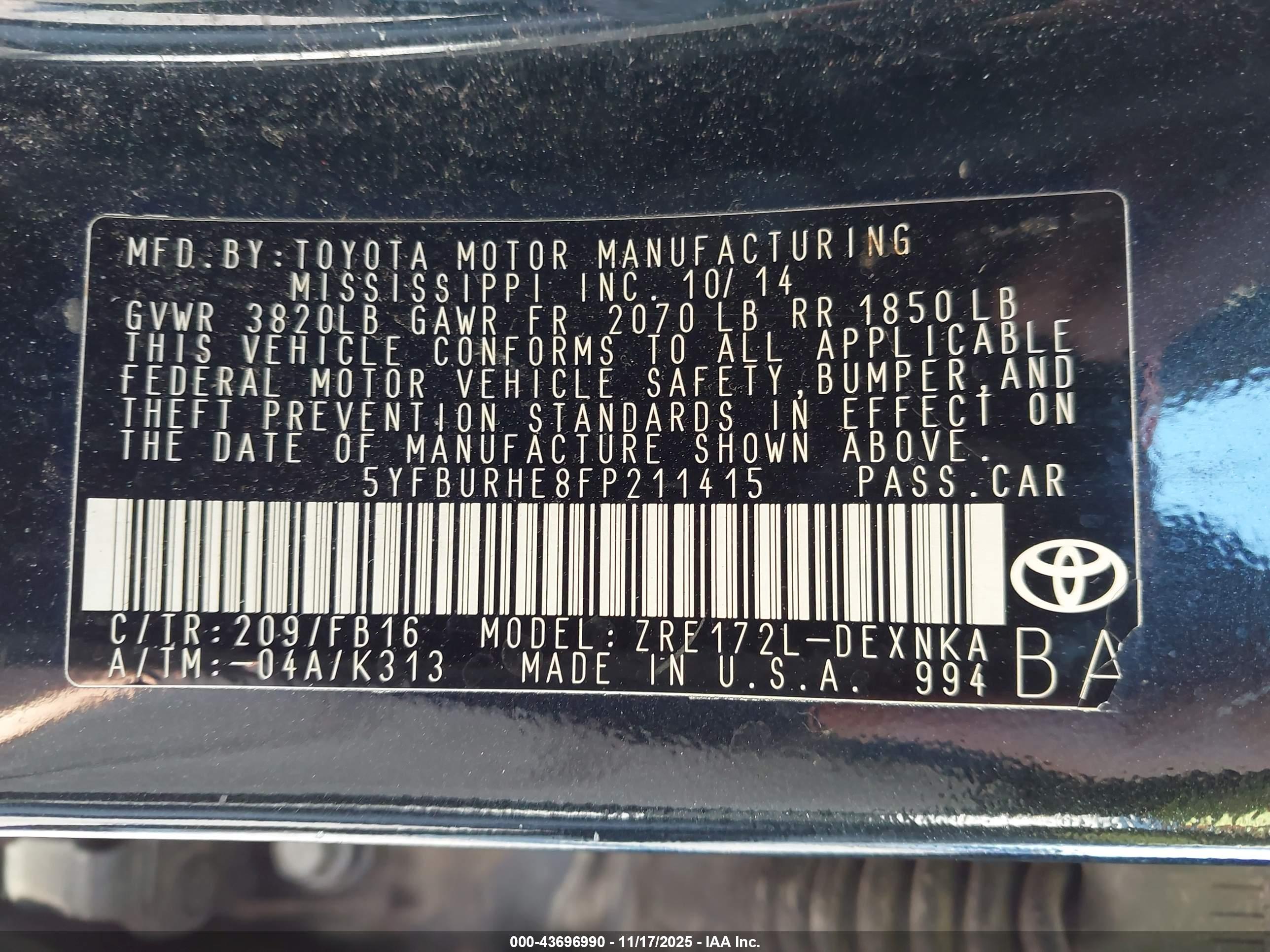 TOYOTA COROLLA image 9