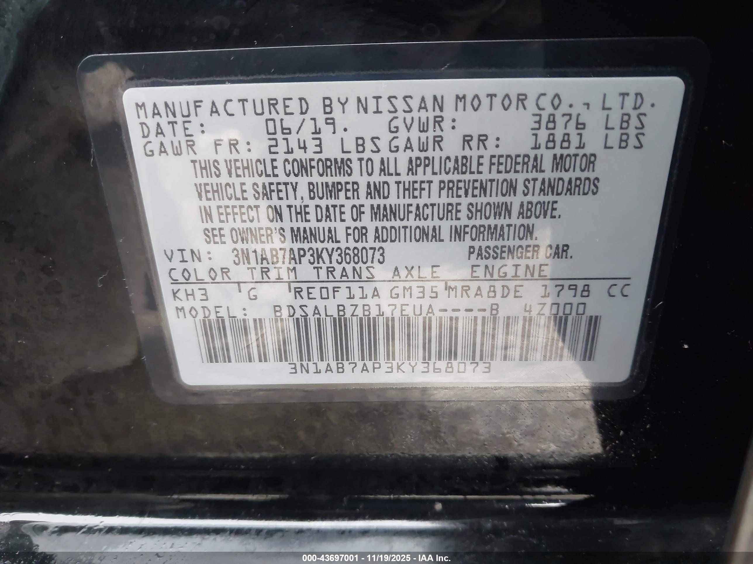 NISSAN SENTRA image 9
