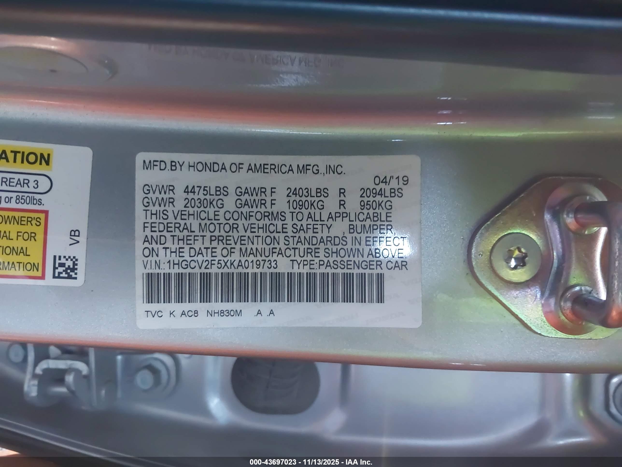 HONDA ACCORD image 9