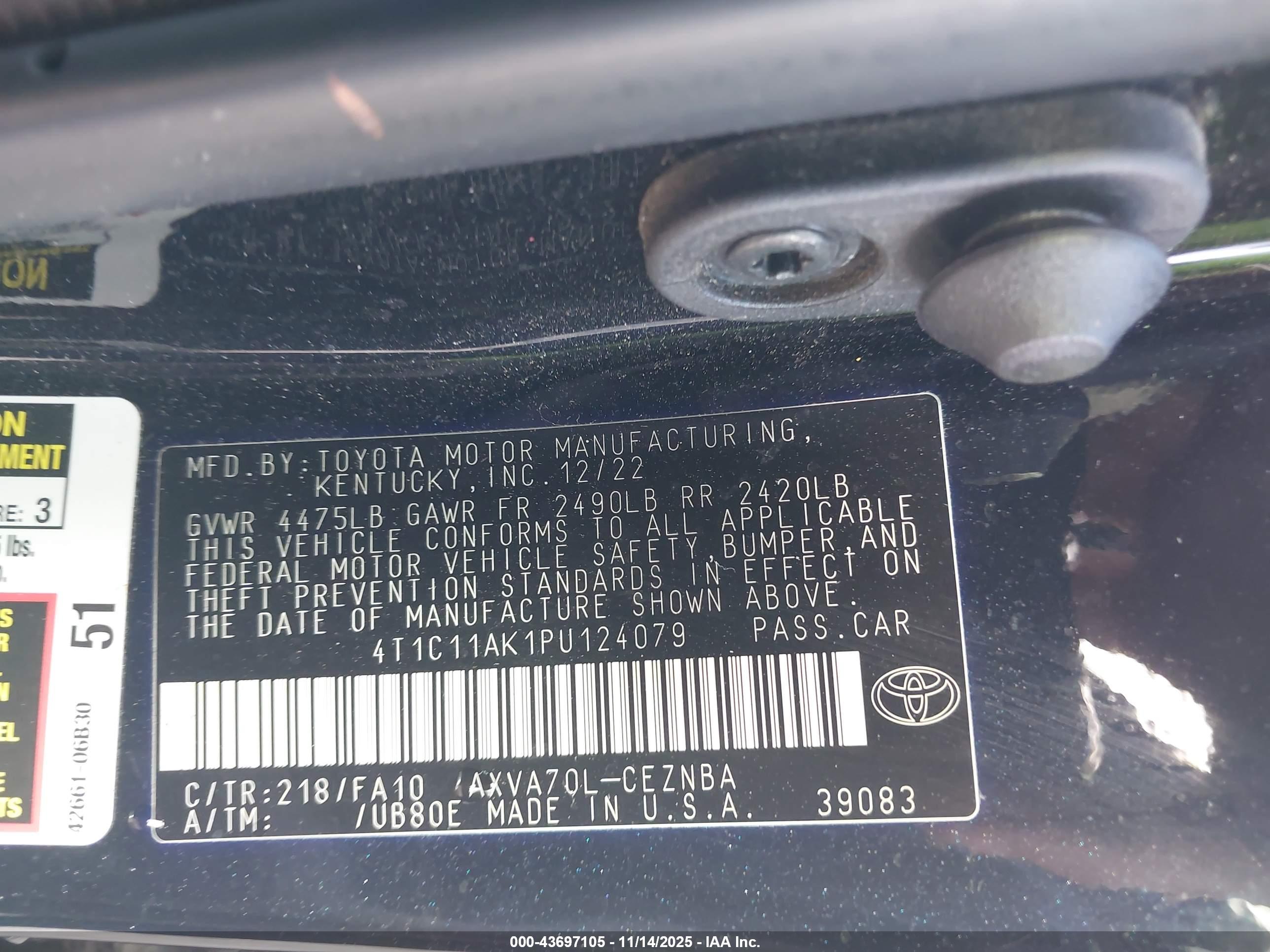 TOYOTA CAMRY image 9