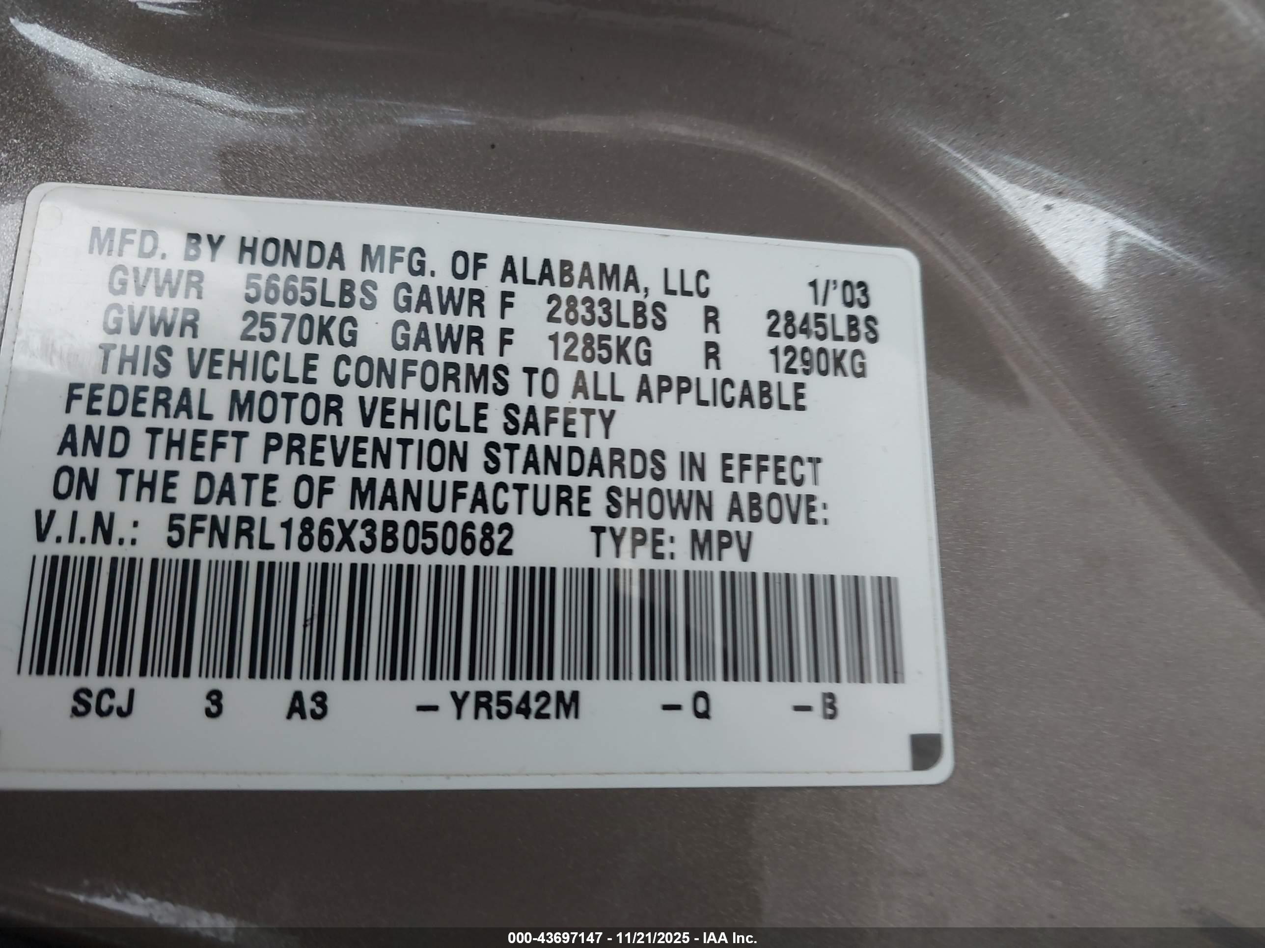 HONDA ODYSSEY image 9