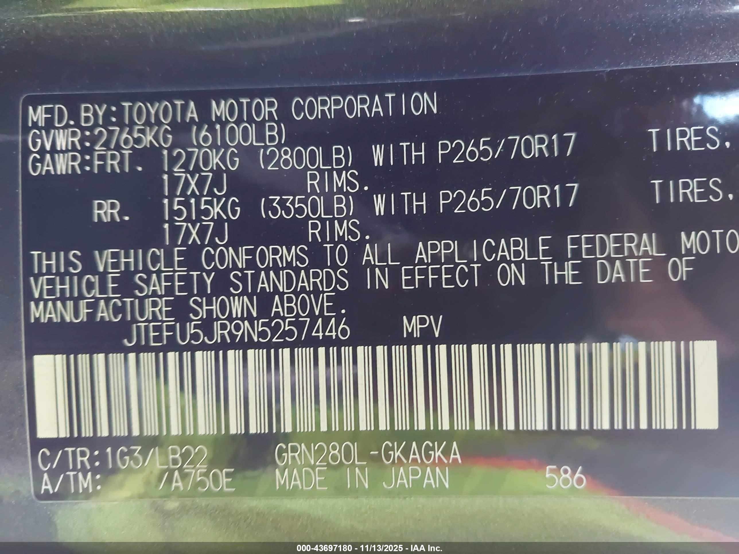 TOYOTA 4RUNNER image 9