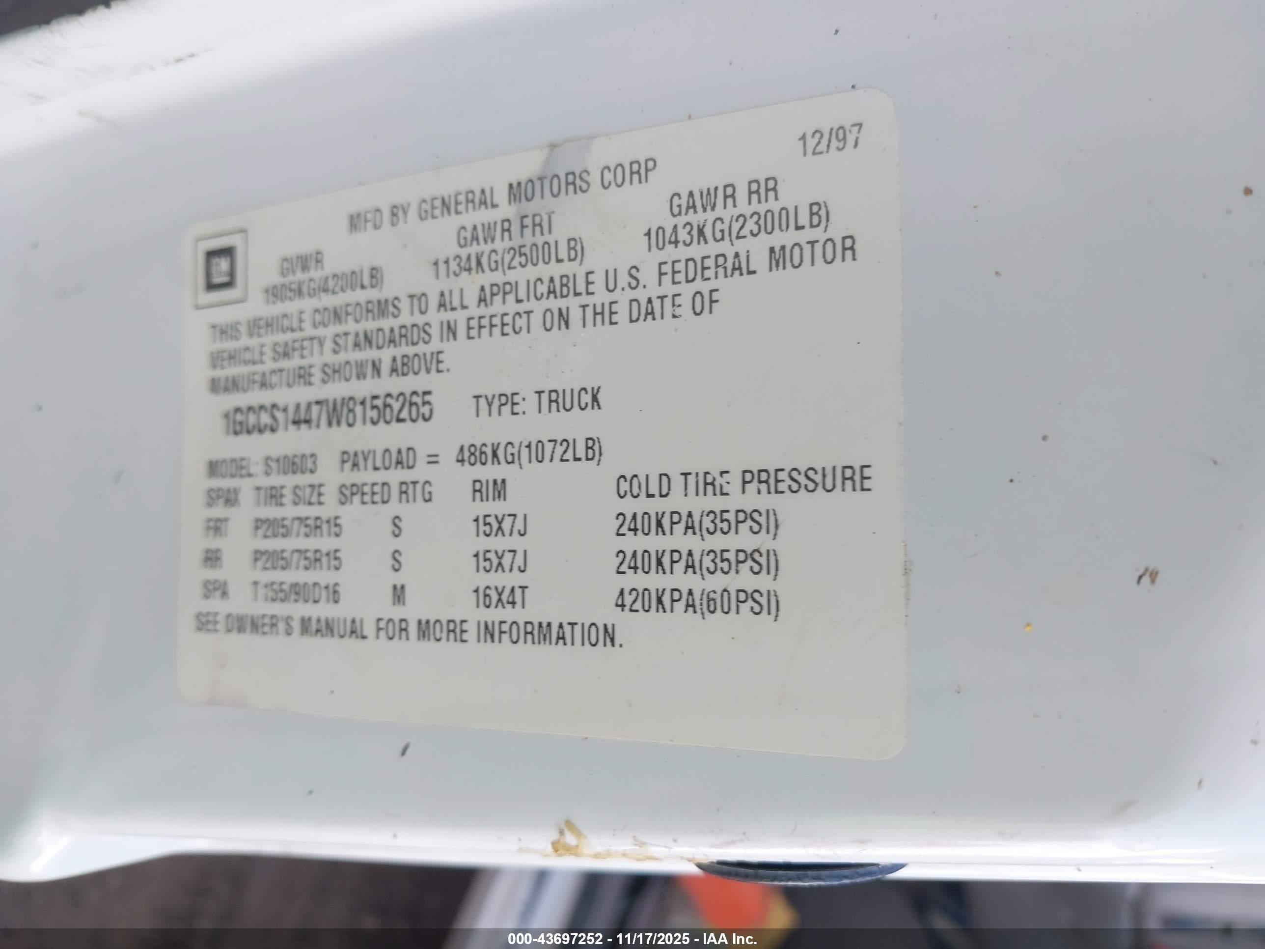 CHEVROLET S-10 image 9