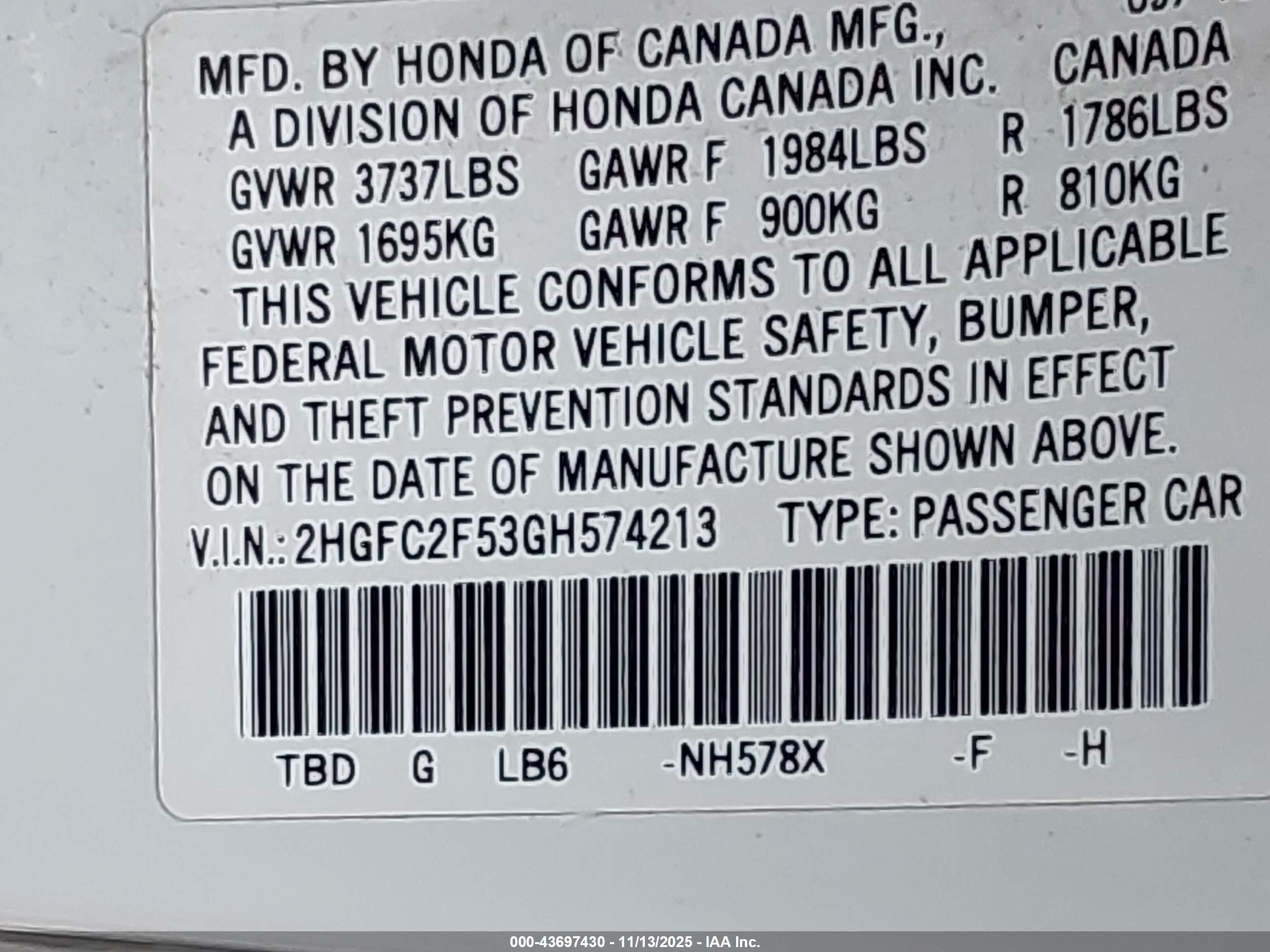 HONDA CIVIC image 9
