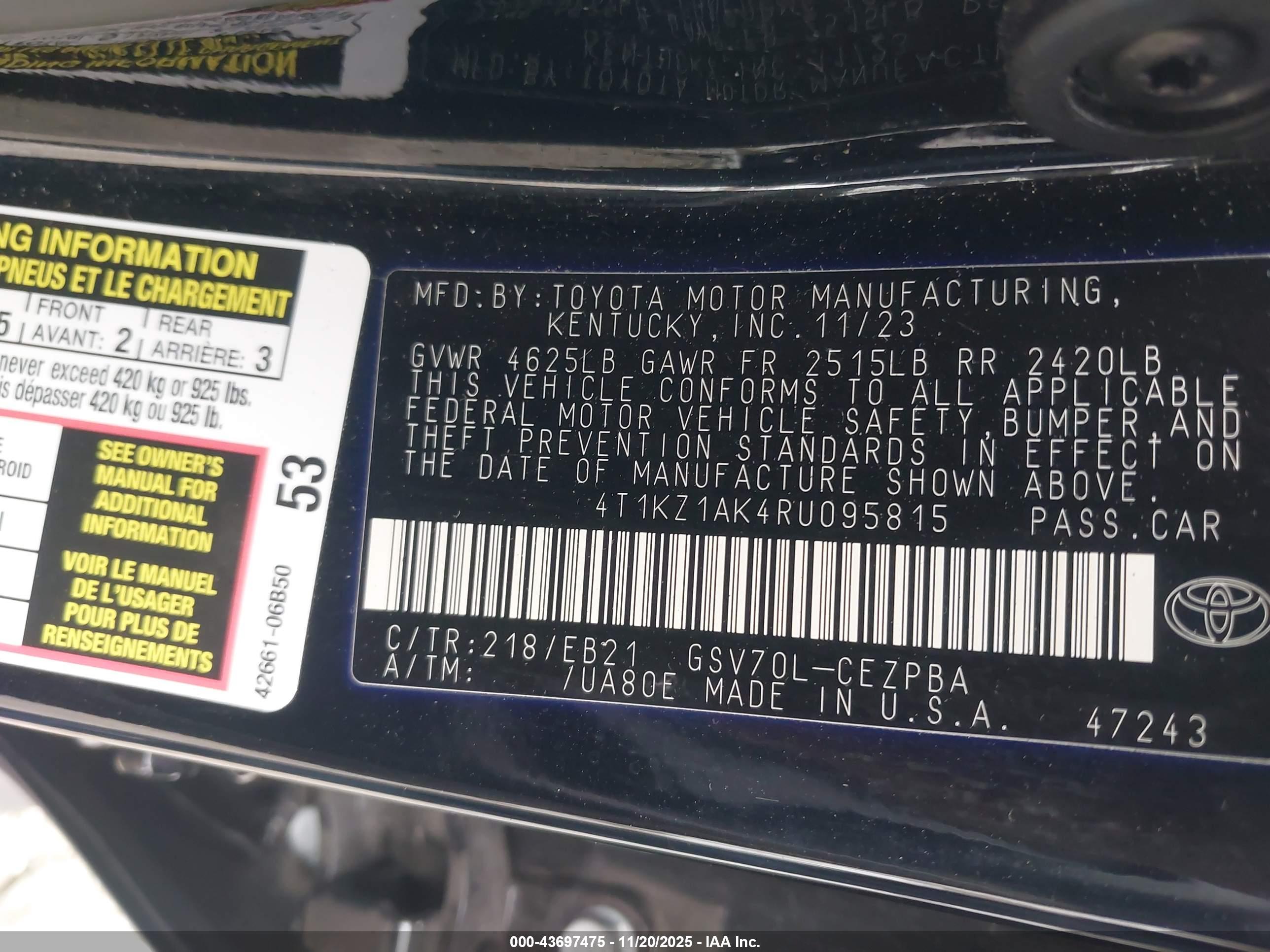 TOYOTA CAMRY image 9