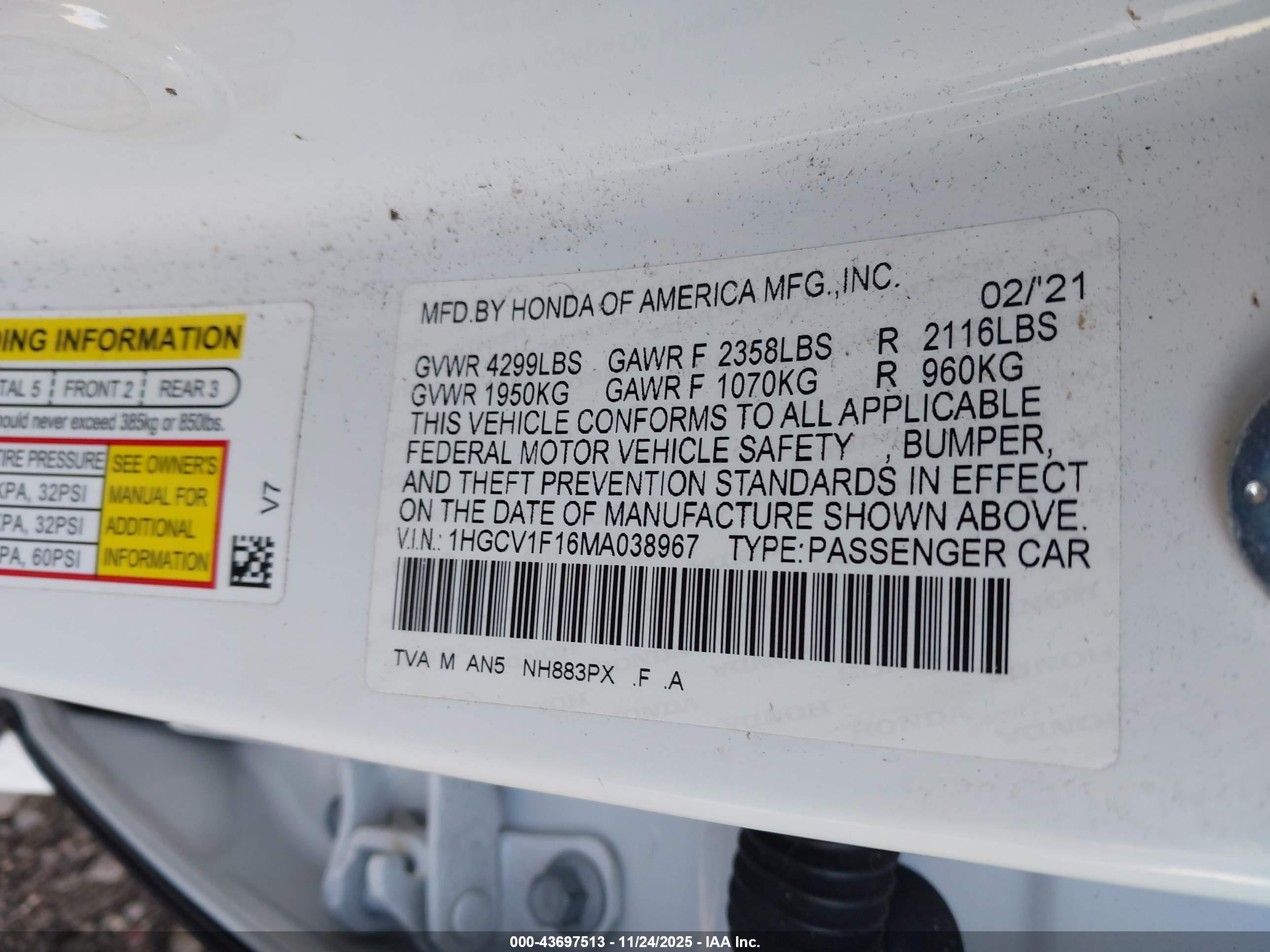 HONDA ACCORD image 9