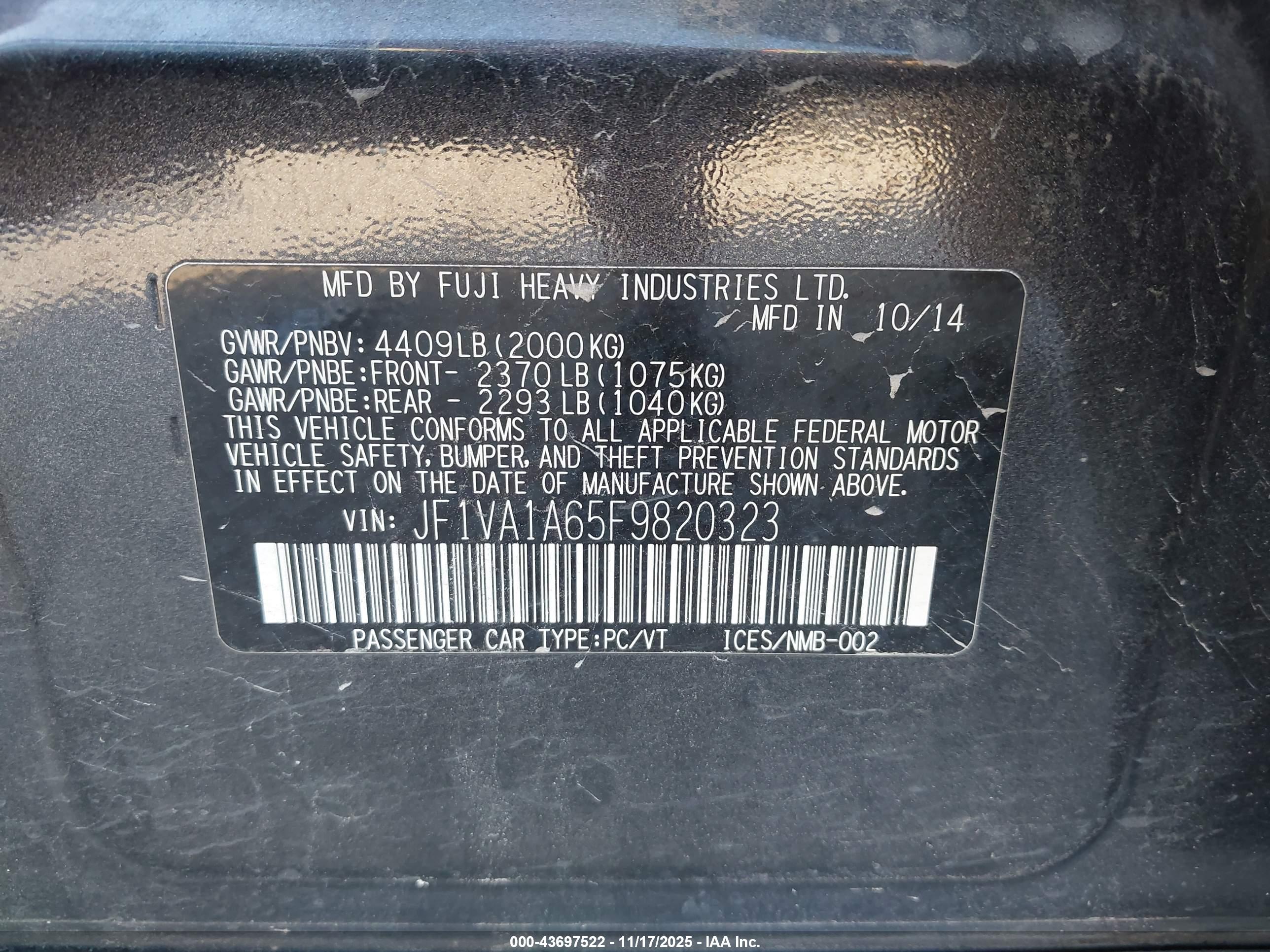 SUBARU WRX image 9
