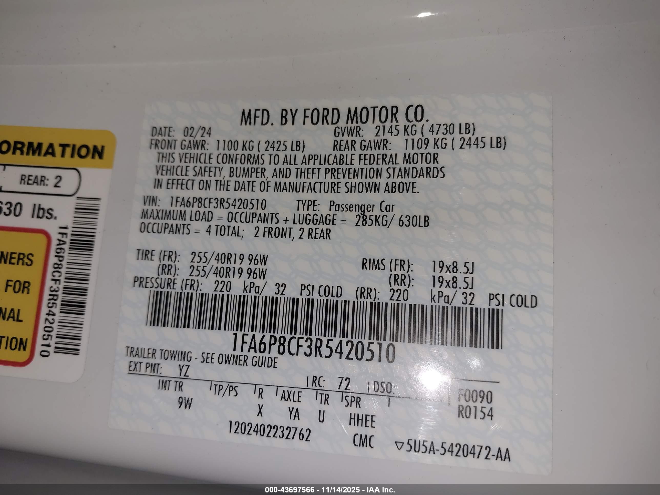 FORD MUSTANG image 9