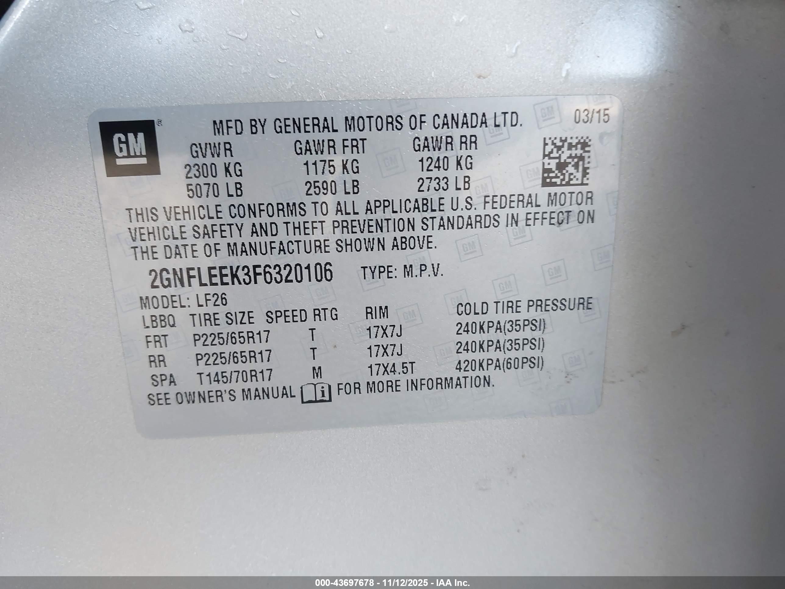 CHEVROLET EQUINOX image 9