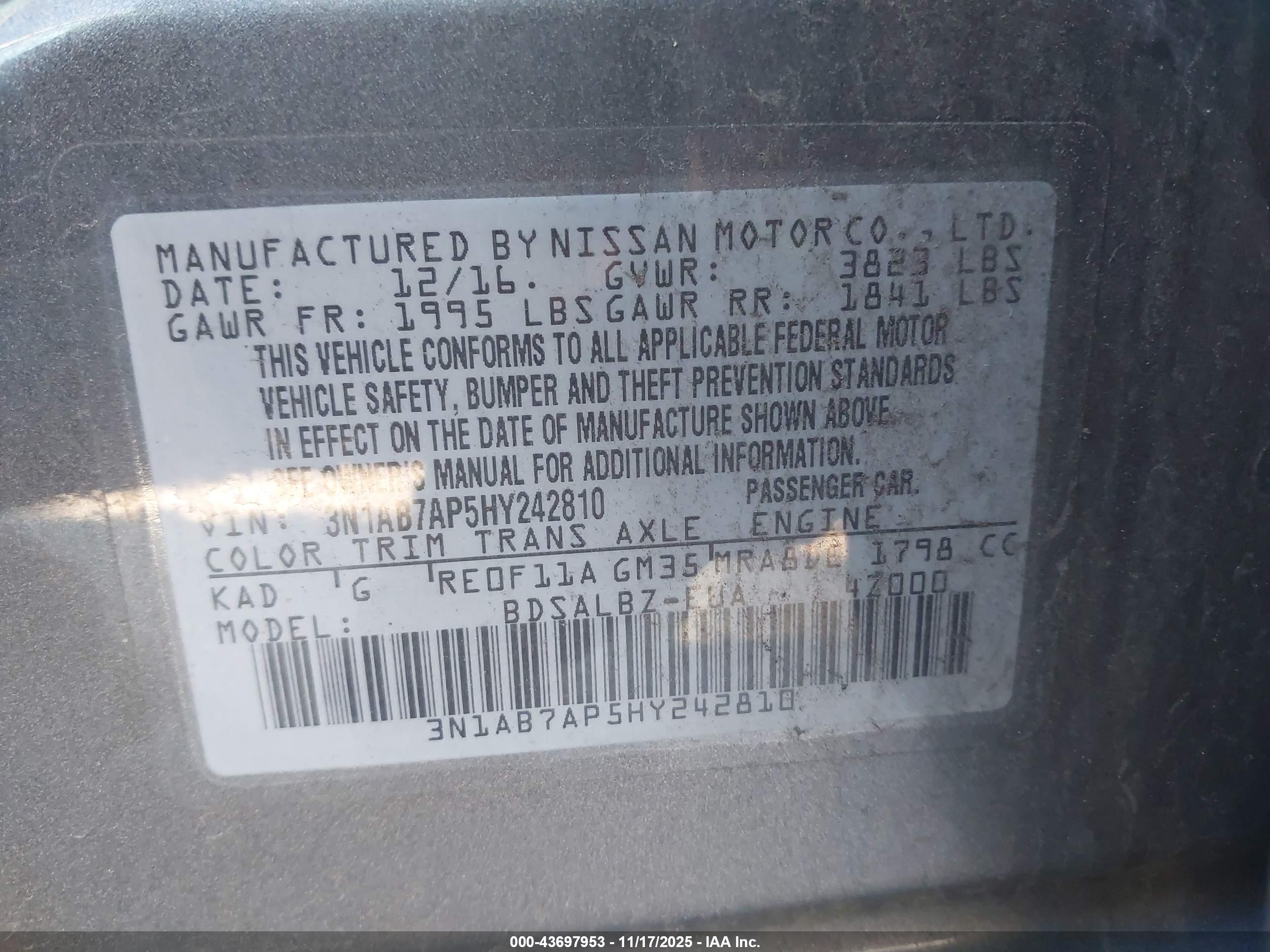 NISSAN SENTRA image 9