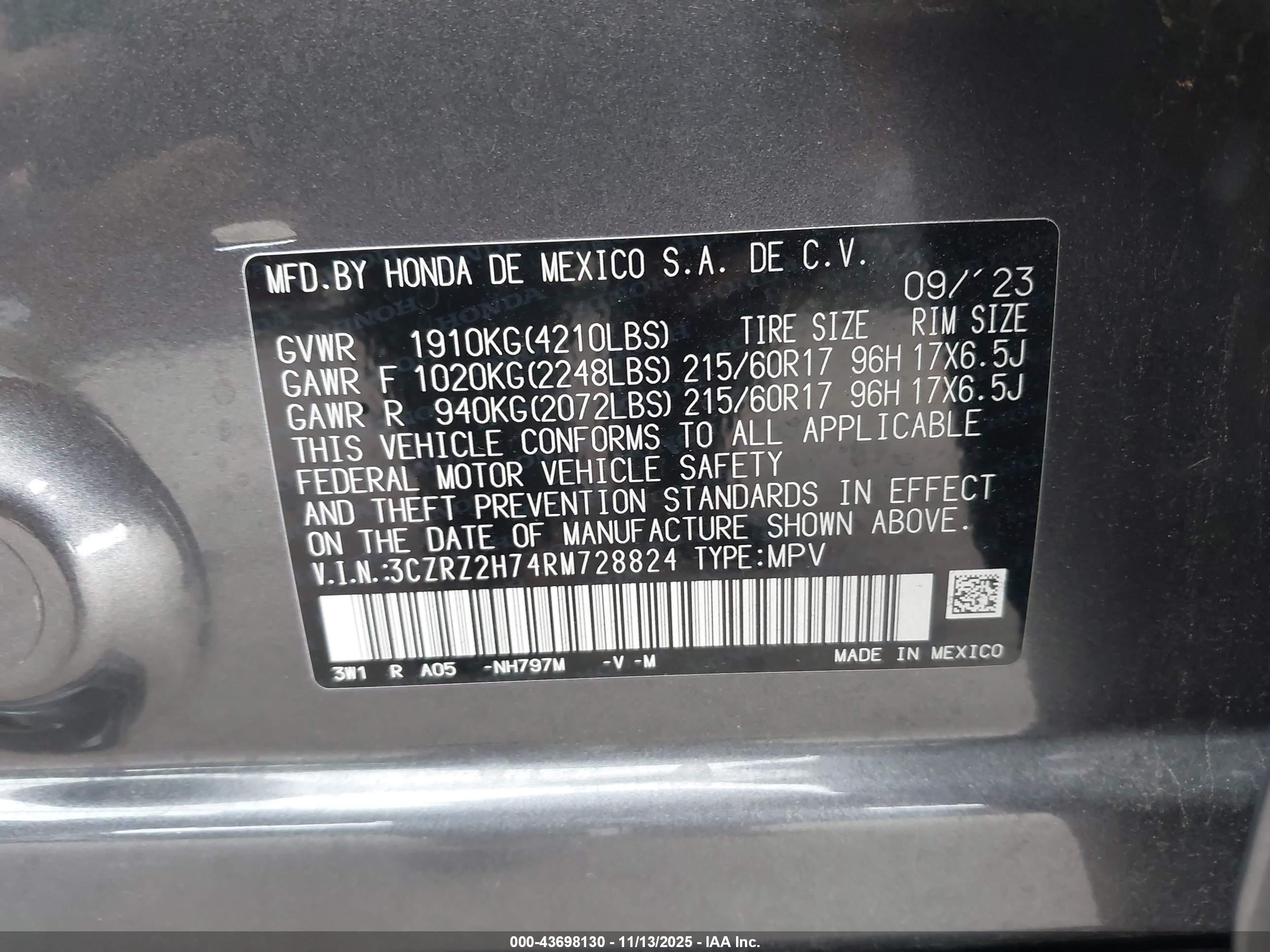 HONDA HR-V image 9