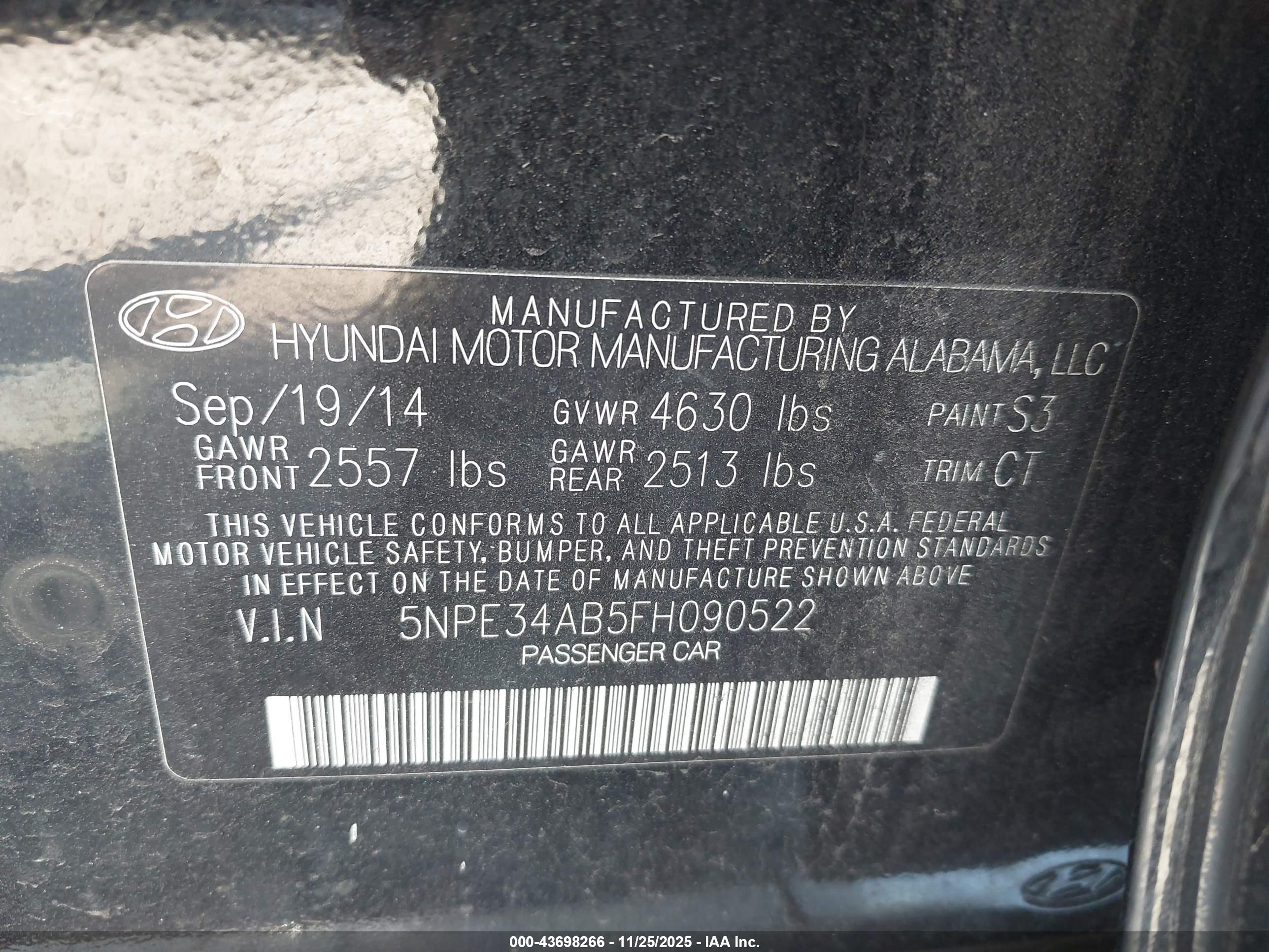 HYUNDAI SONATA image 9