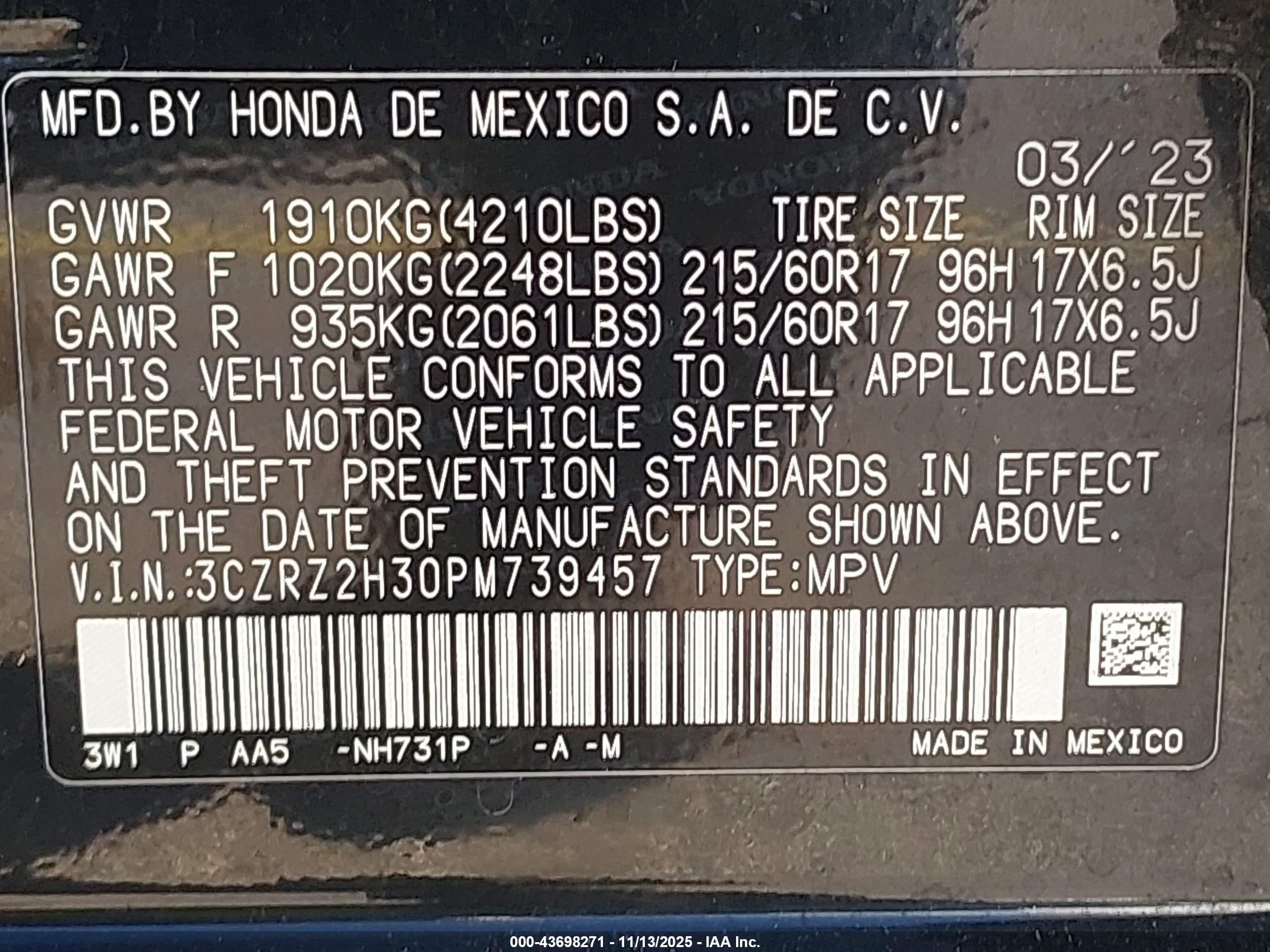 HONDA HR-V image 9