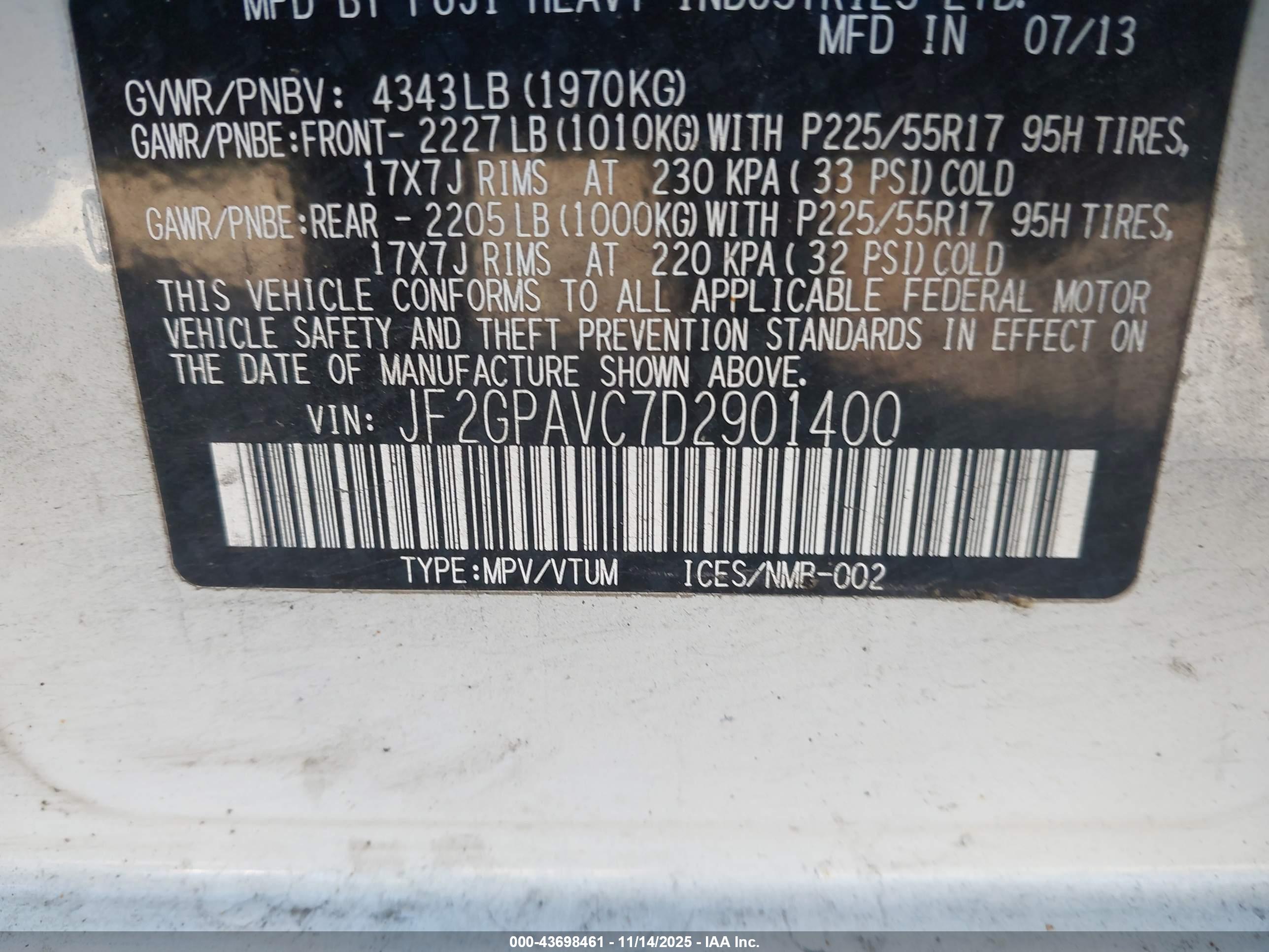 SUBARU XV image 9