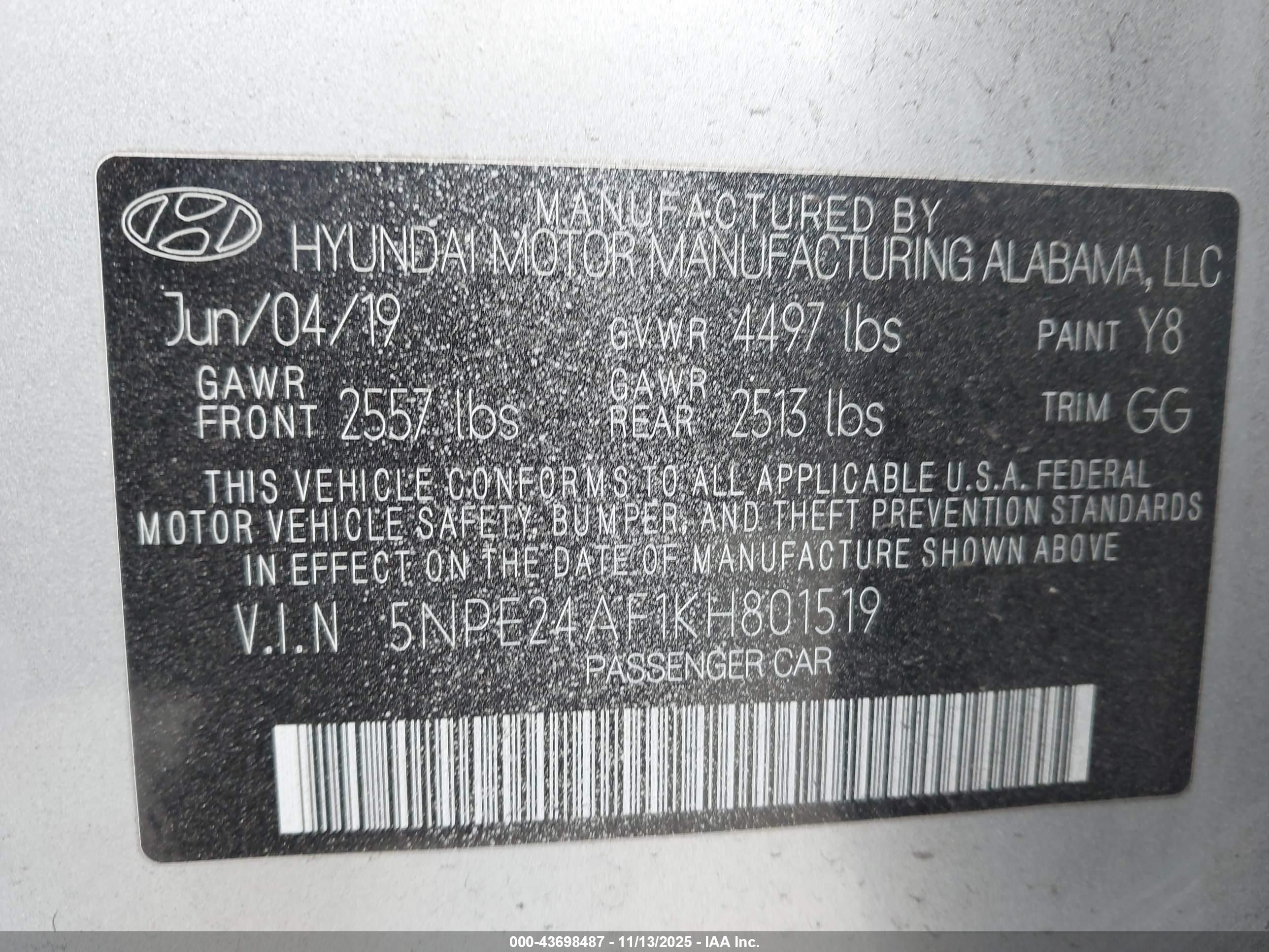 HYUNDAI SONATA image 9