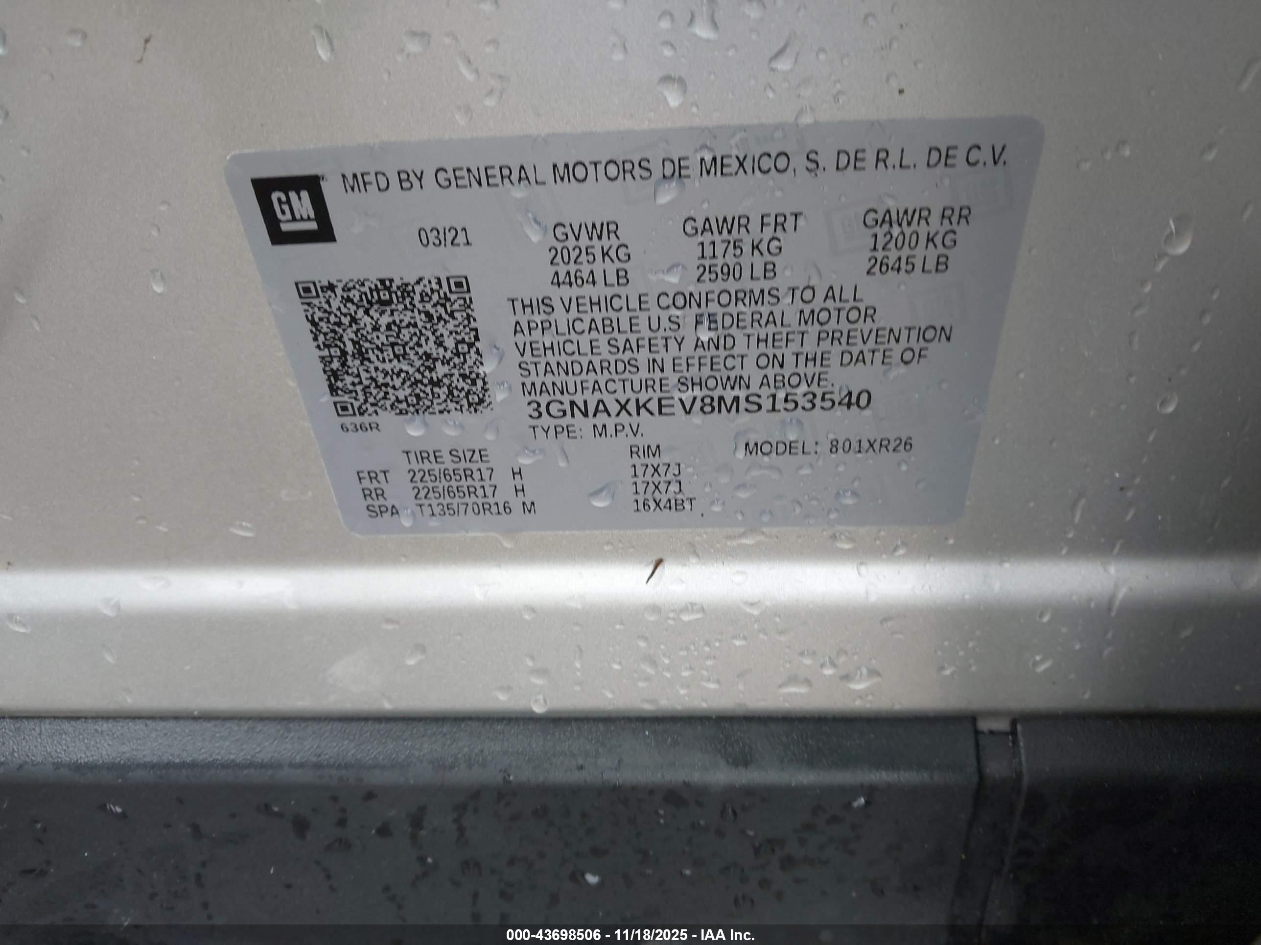 CHEVROLET EQUINOX image 9