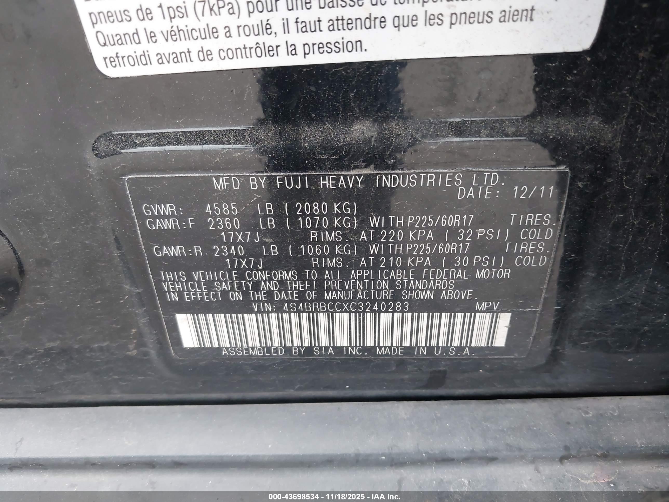 SUBARU OUTBACK image 9