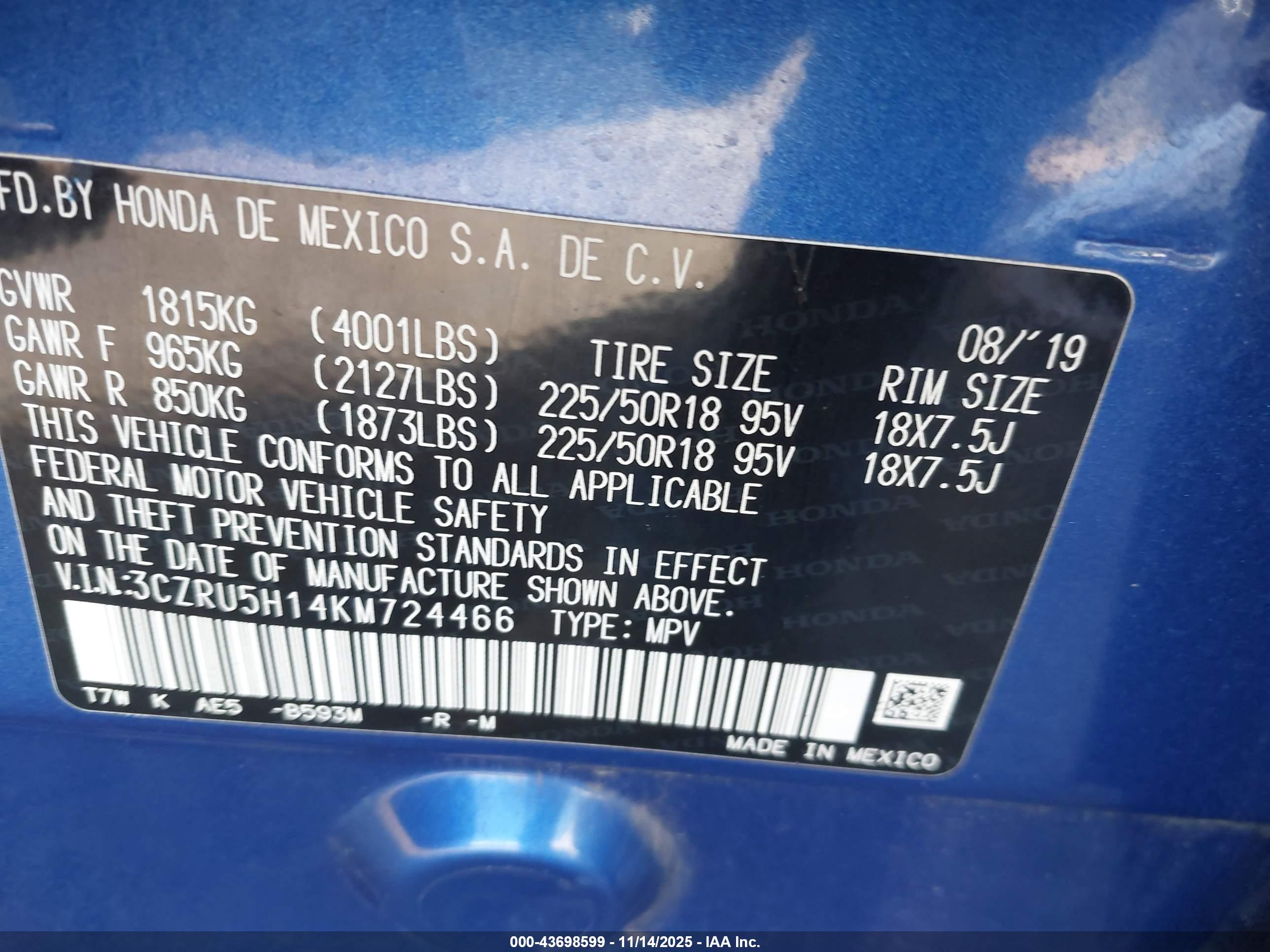 HONDA HR-V image 9