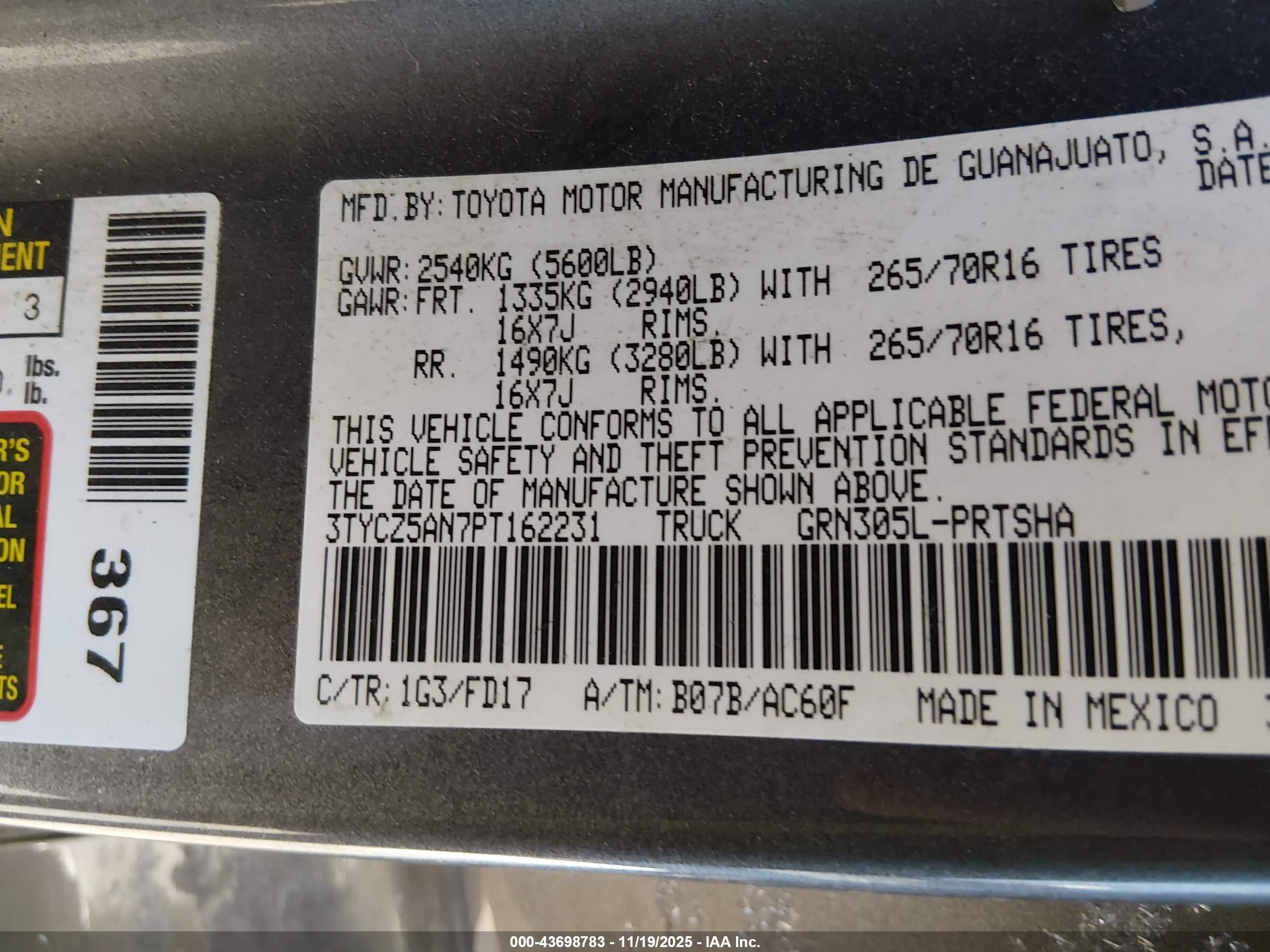 TOYOTA TACOMA image 9