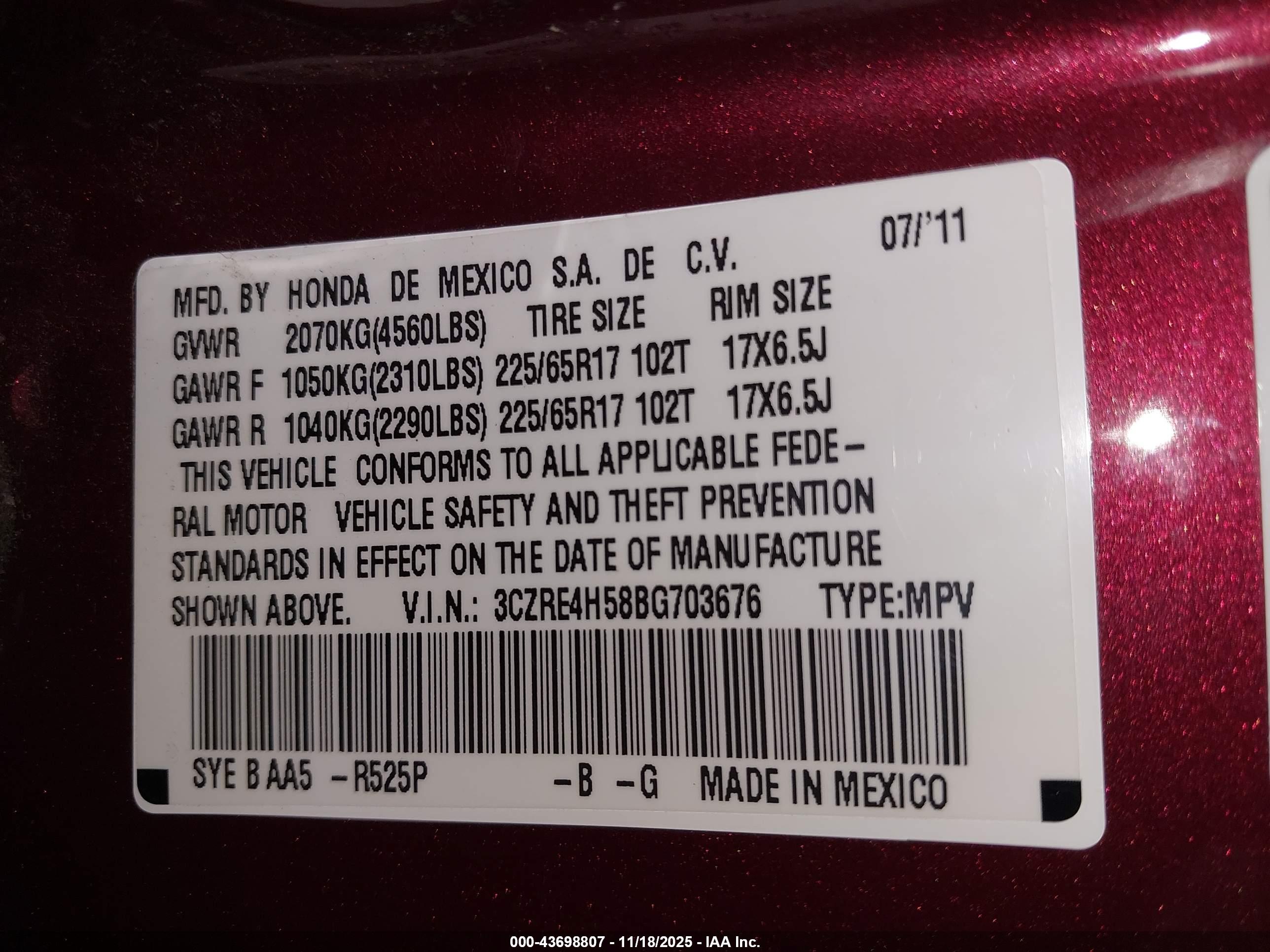 HONDA CR-V image 9