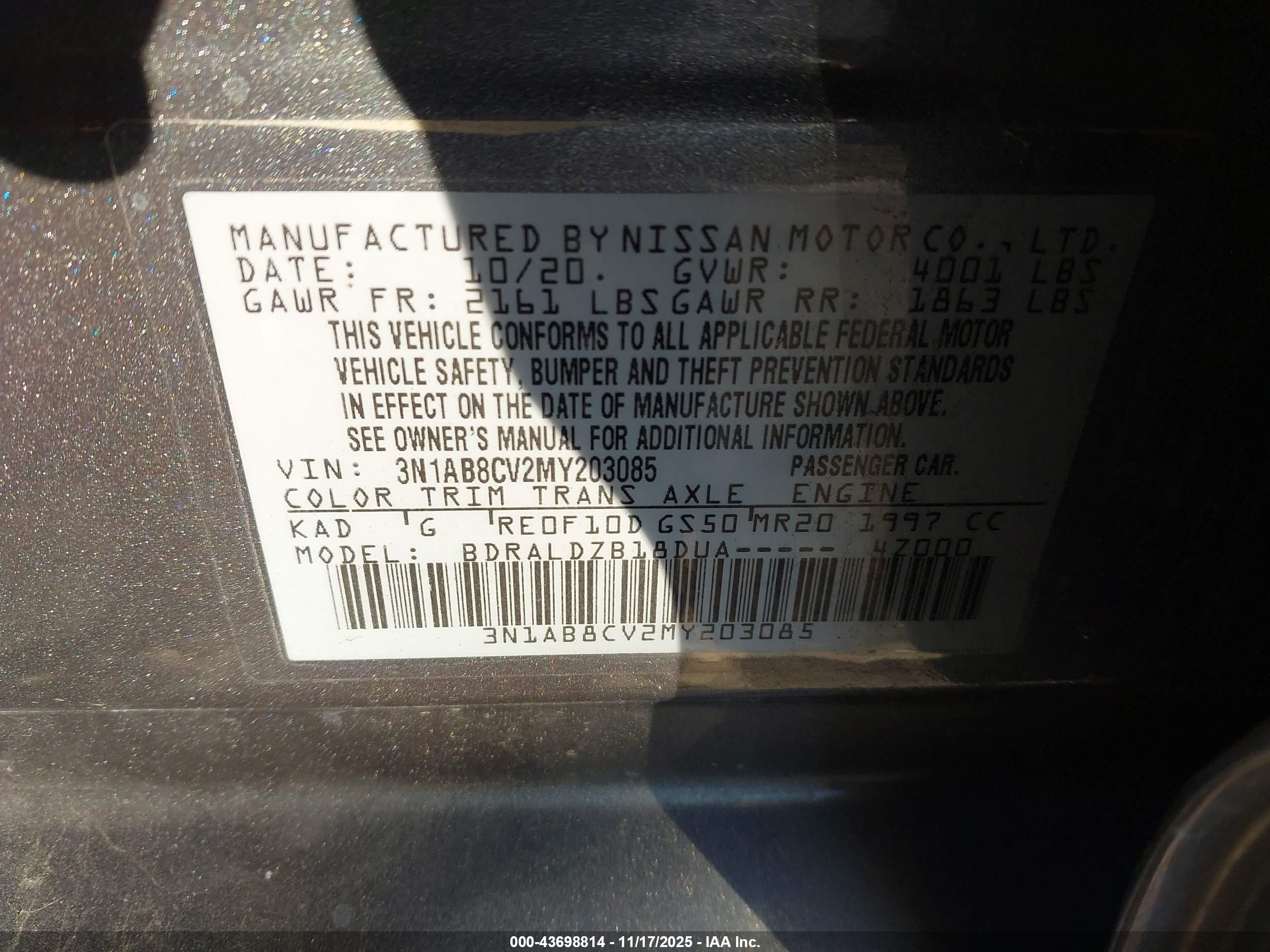 NISSAN SENTRA image 9