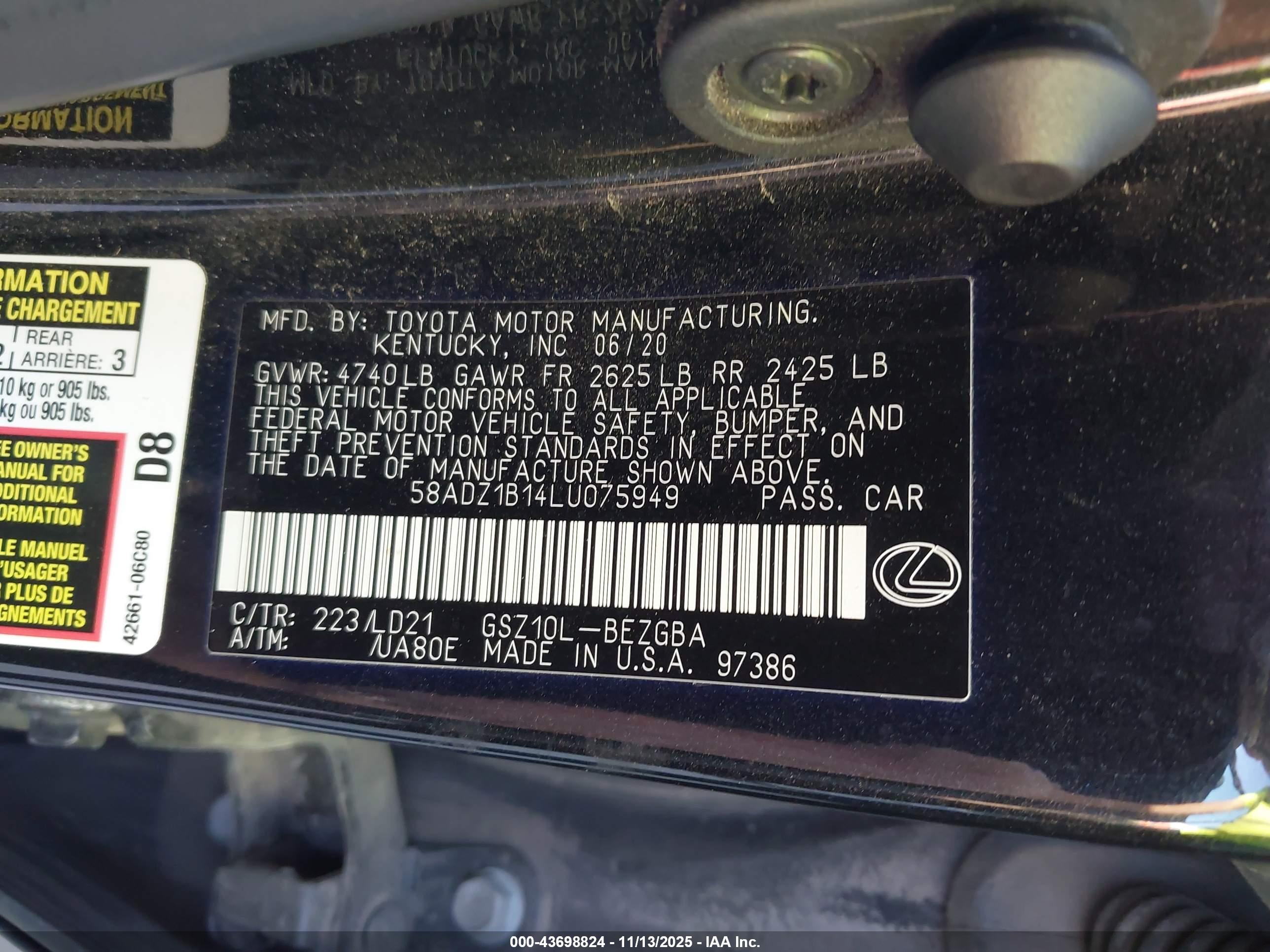LEXUS ES image 9