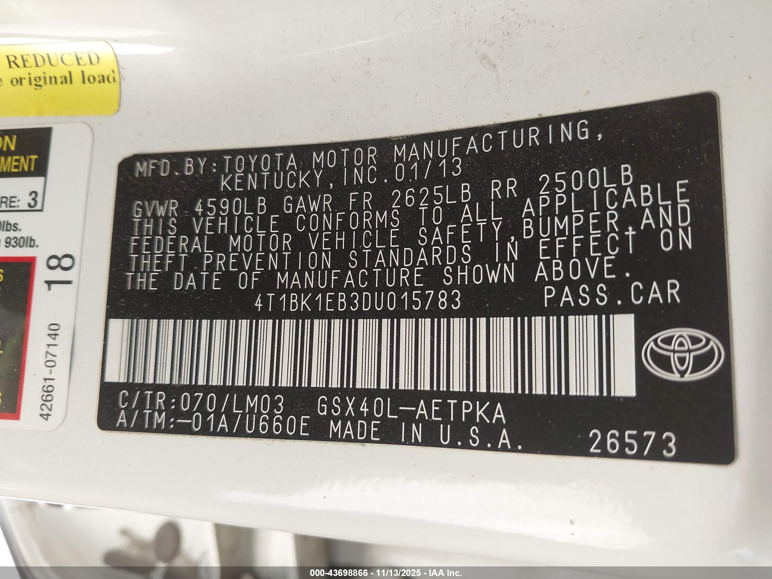 TOYOTA AVALON image 9