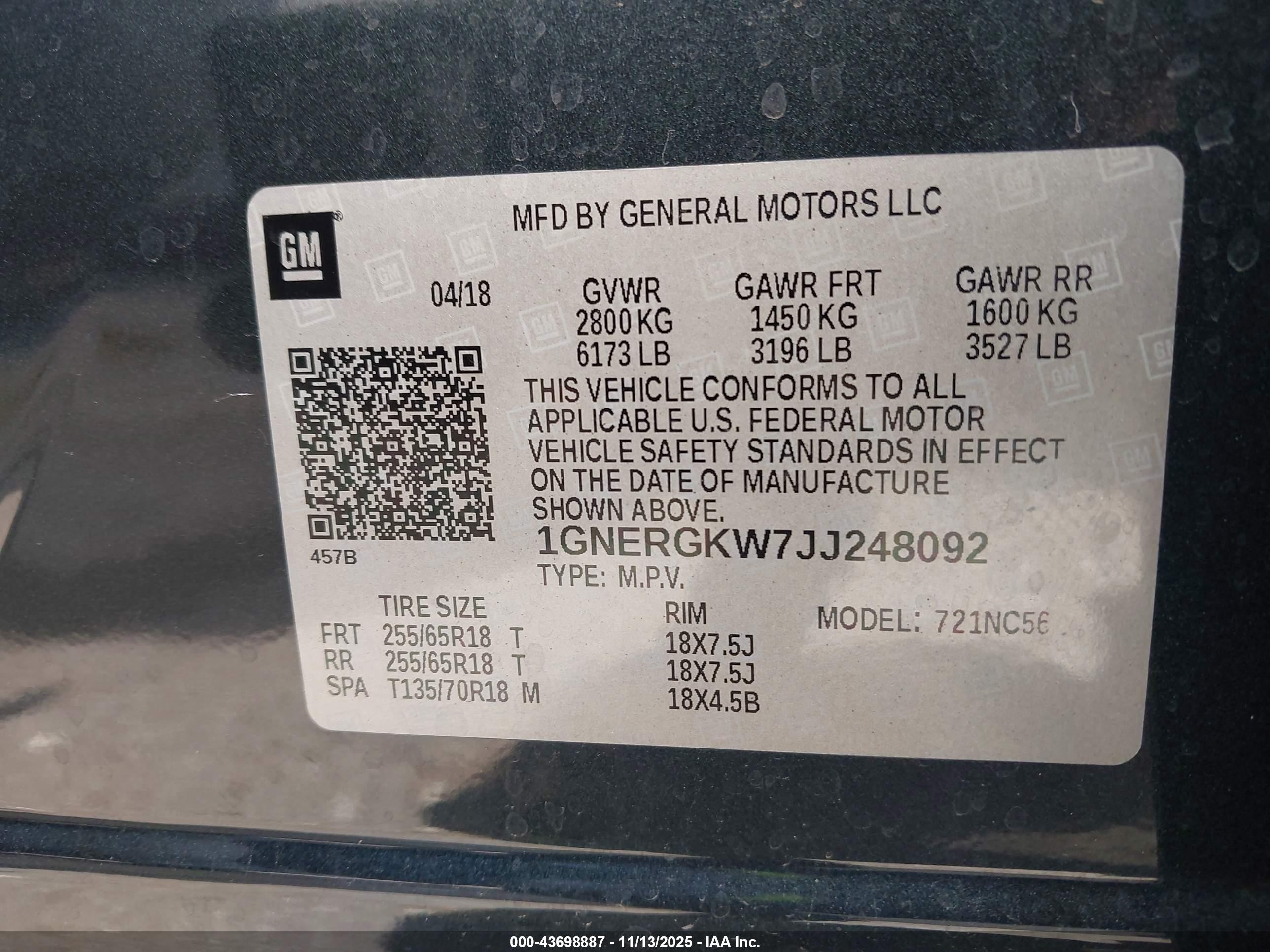 CHEVROLET TRAVERSE image 9