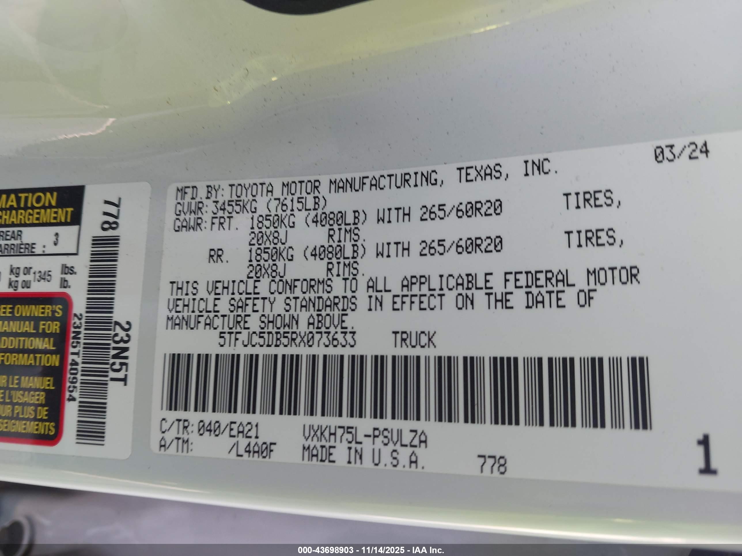 TOYOTA TUNDRA image 9