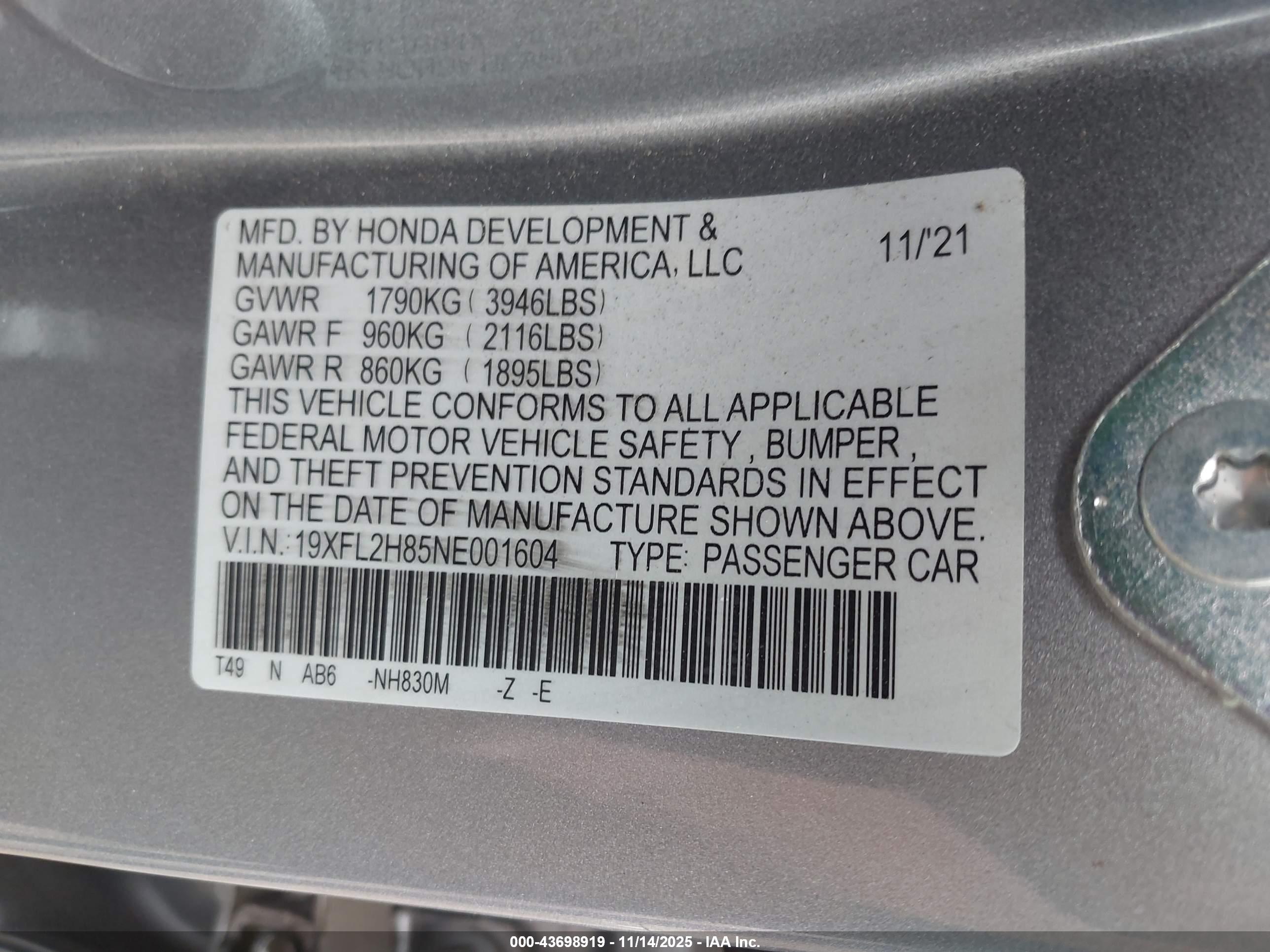 HONDA CIVIC image 9