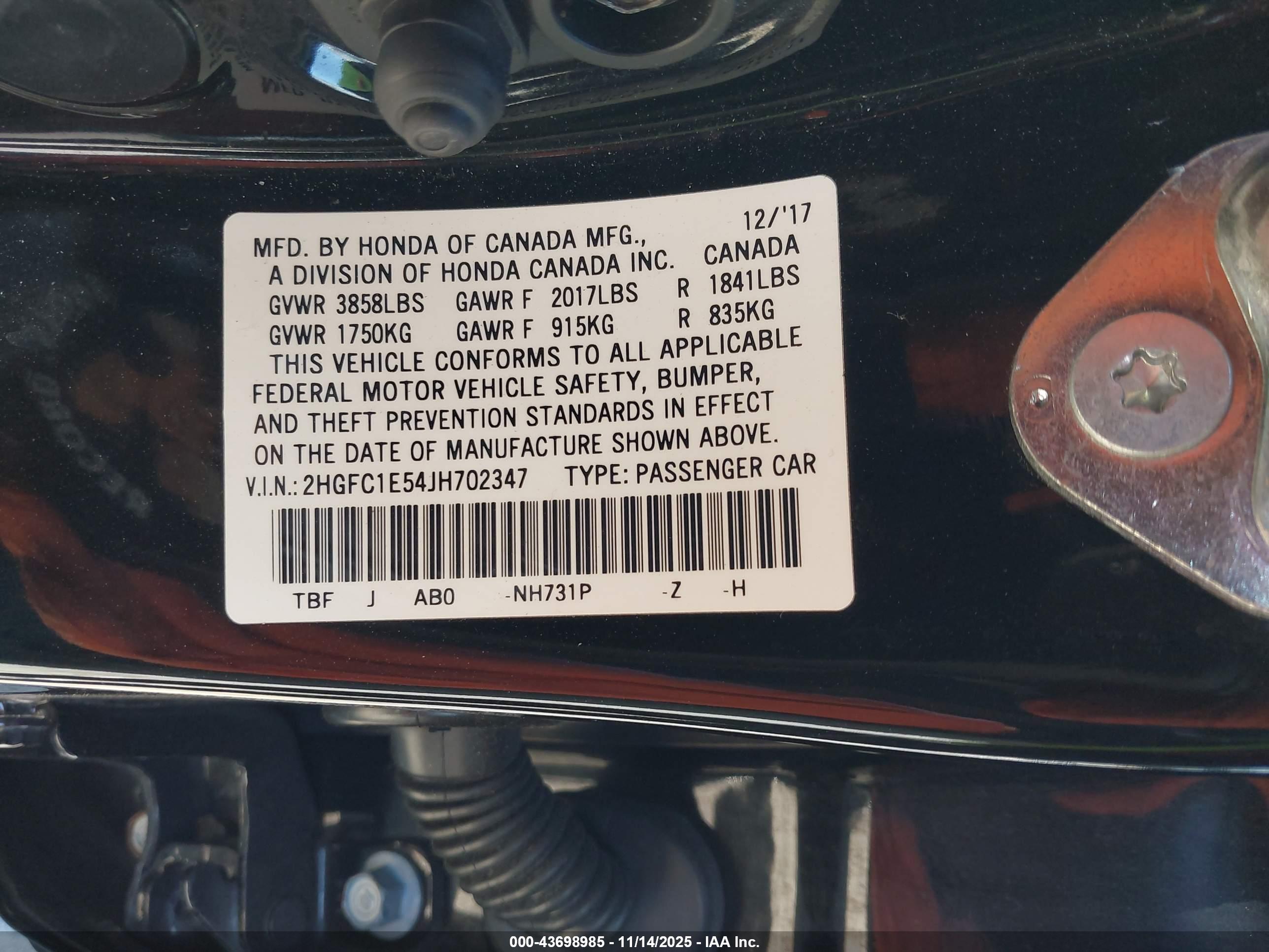 HONDA CIVIC image 9