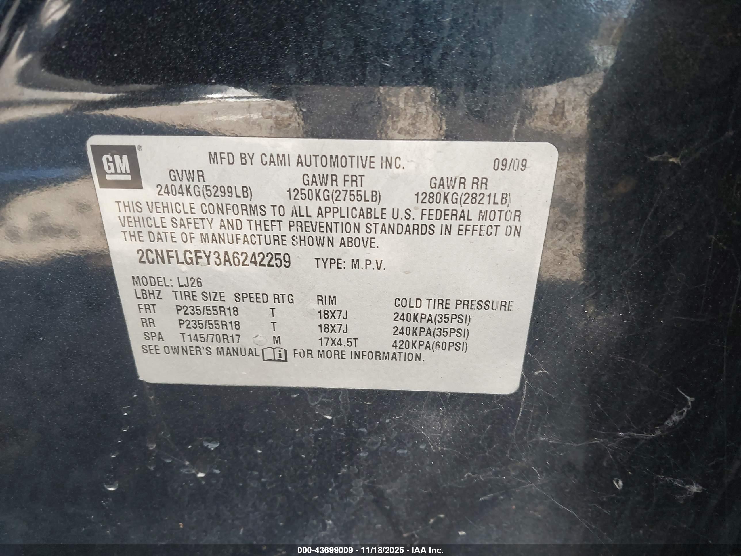 CHEVROLET EQUINOX image 9
