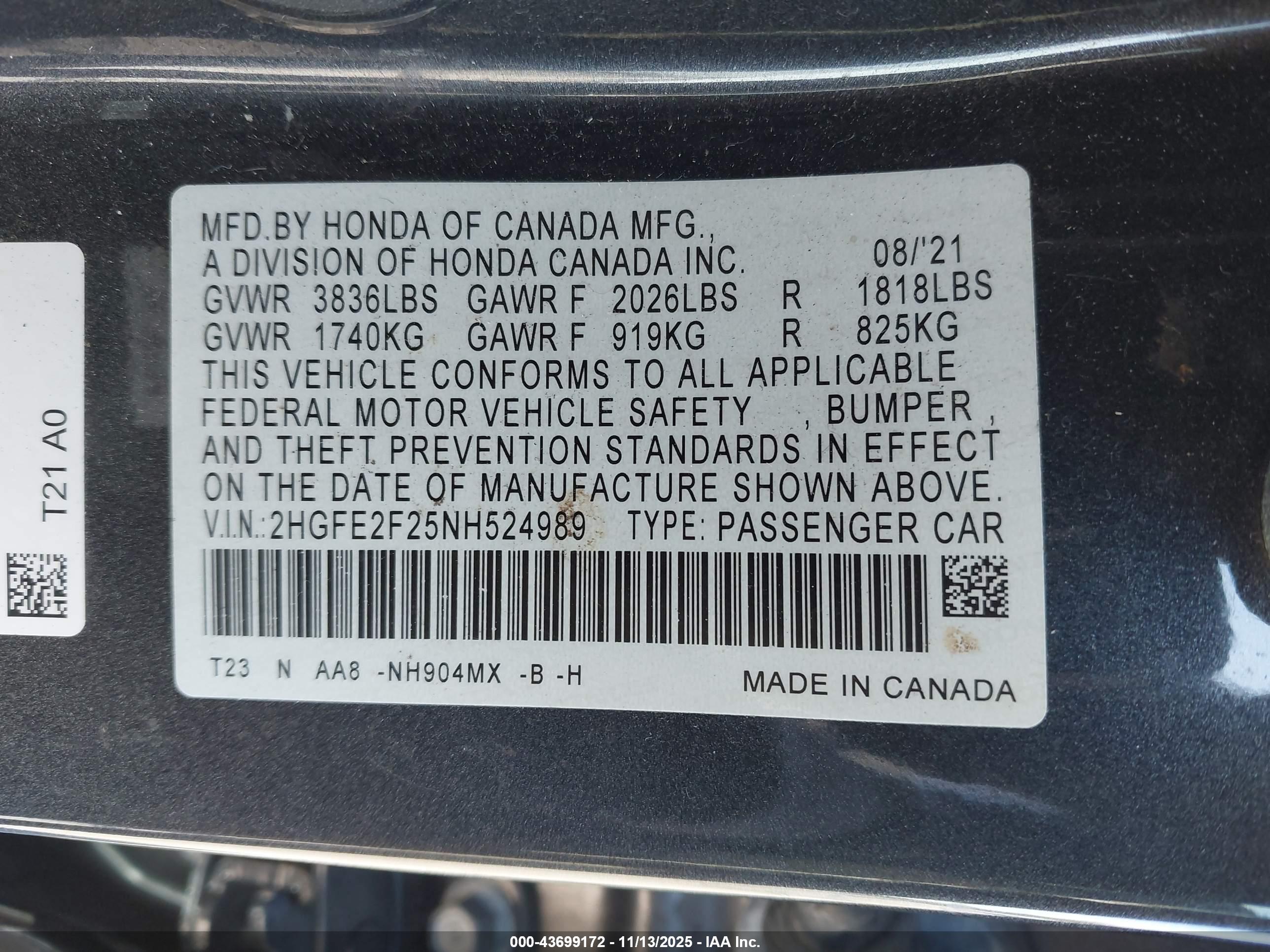 HONDA CIVIC image 9