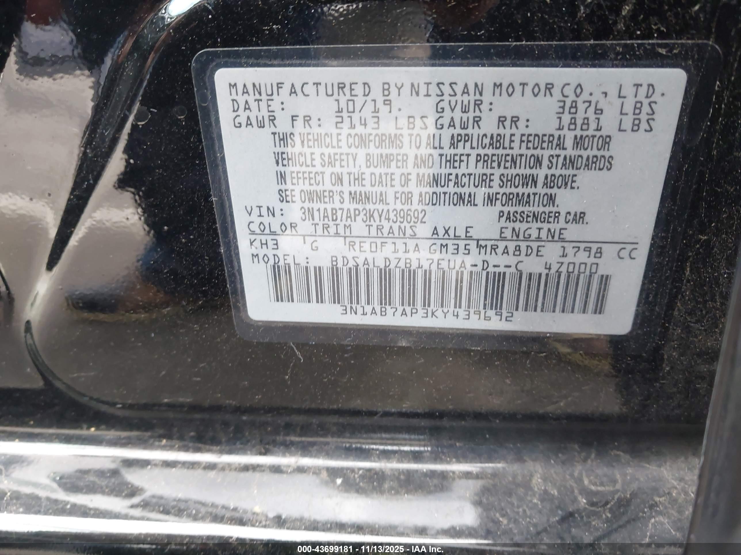 NISSAN SENTRA image 9