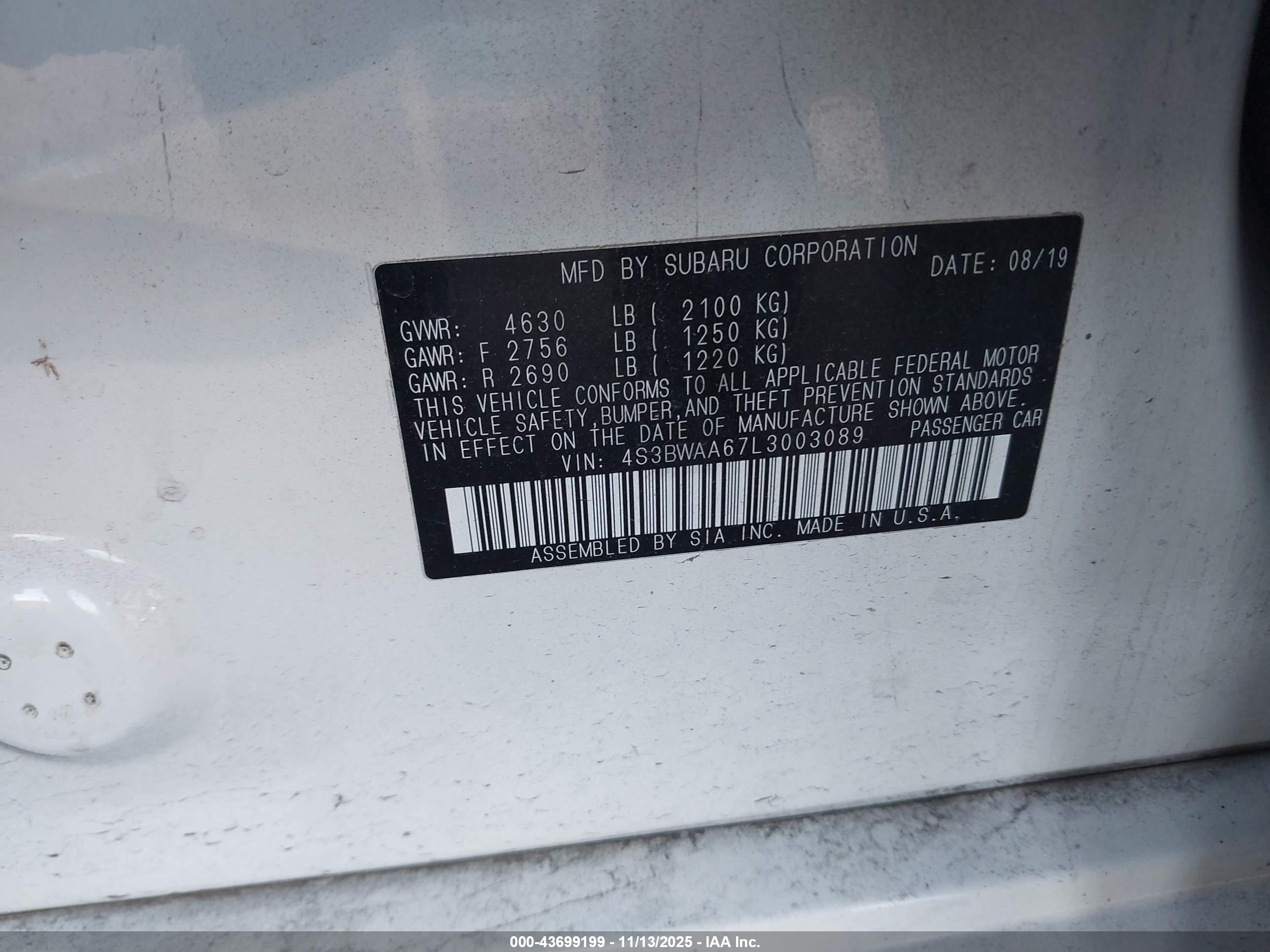 SUBARU LEGACY image 9