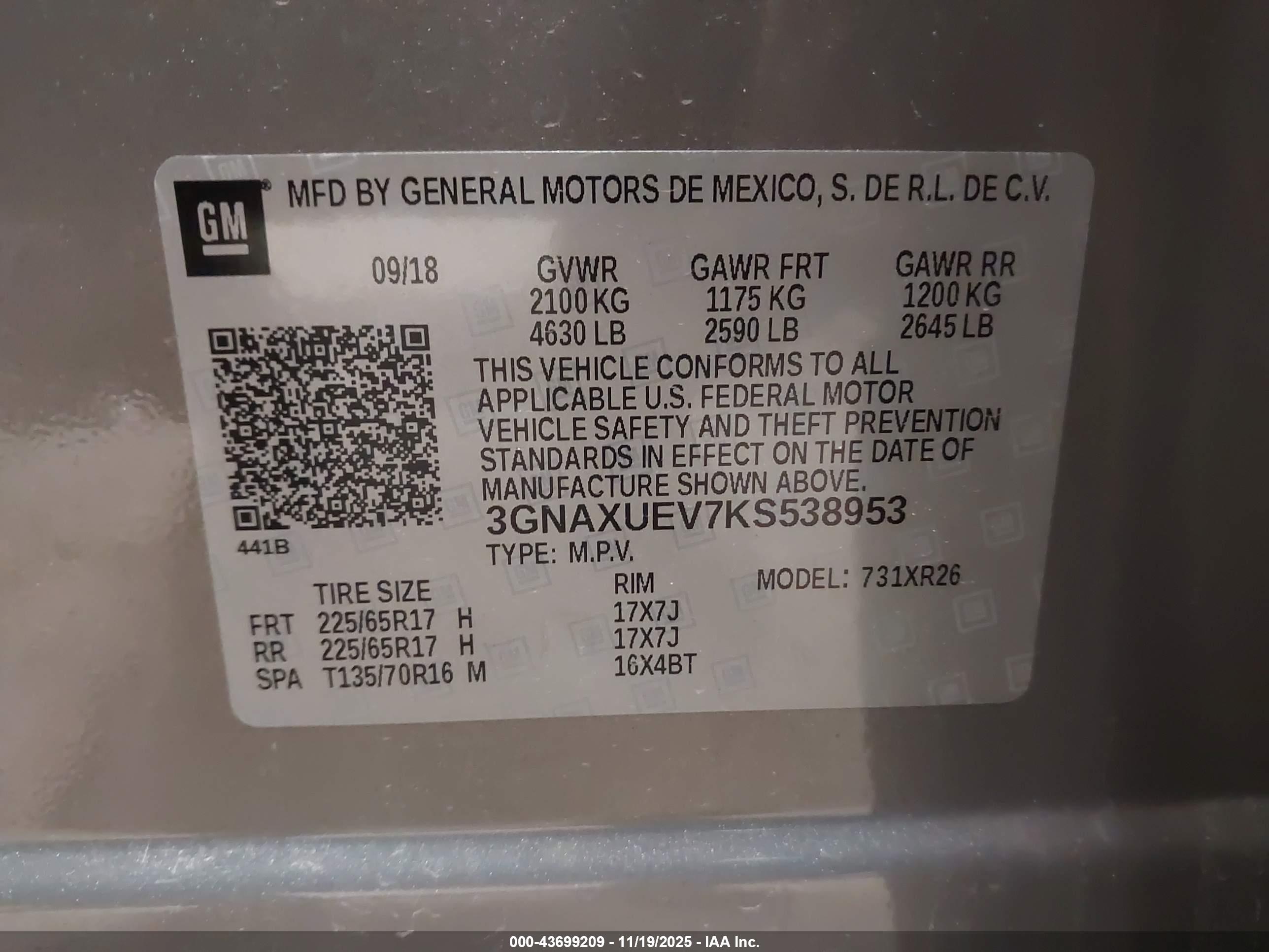 CHEVROLET EQUINOX image 9