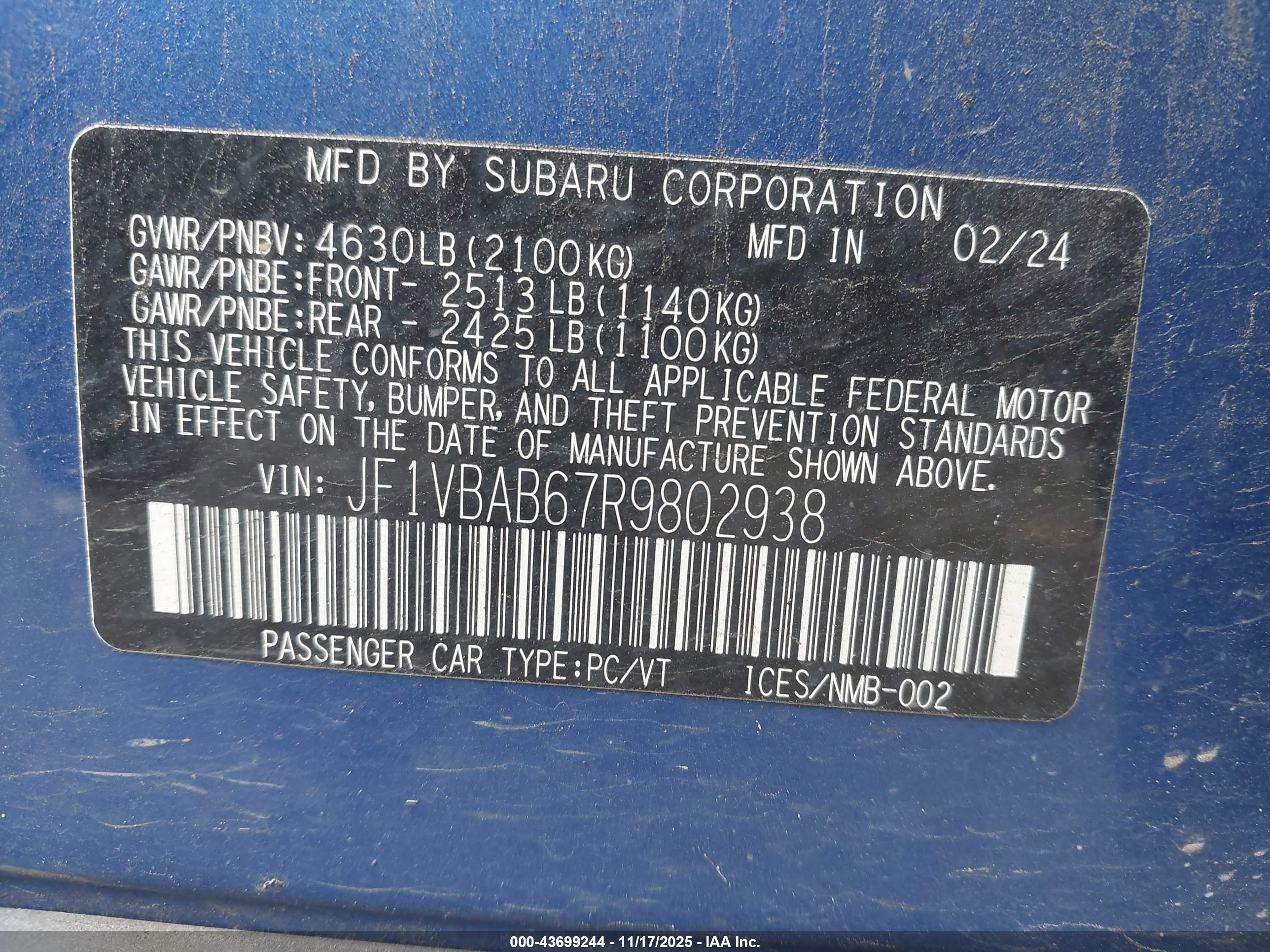 SUBARU WRX image 9