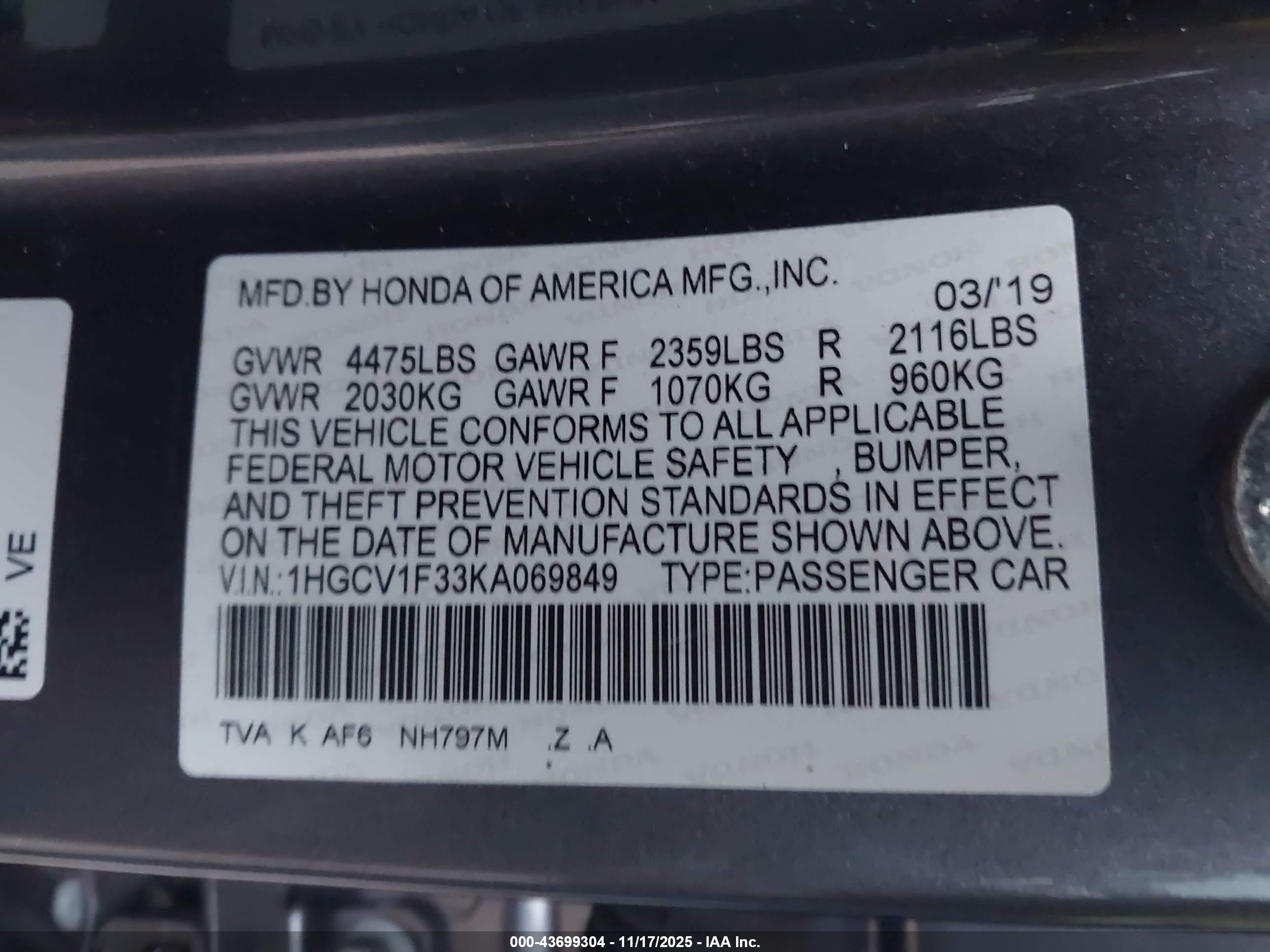 HONDA ACCORD image 9