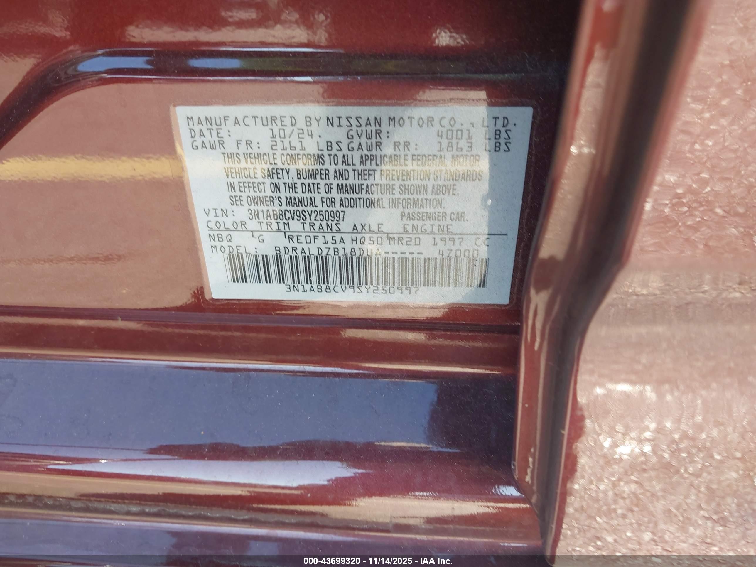 NISSAN SENTRA image 9