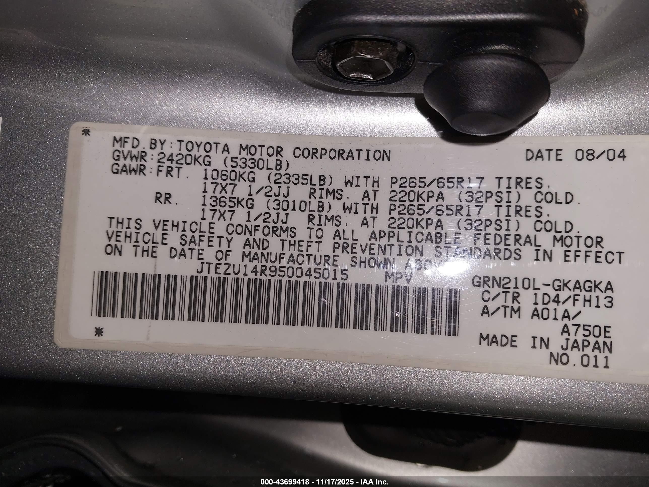 TOYOTA 4RUNNER image 9