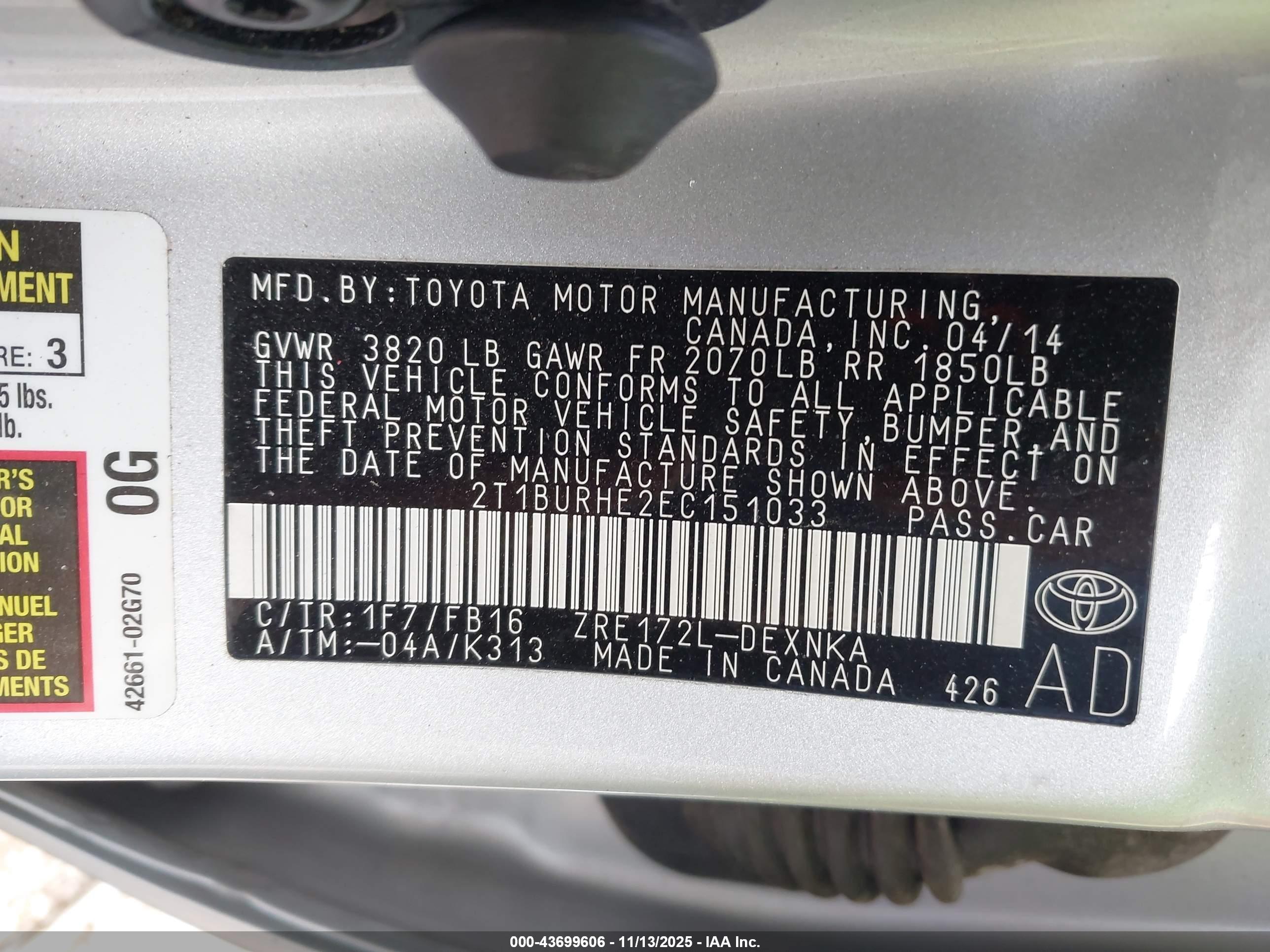 TOYOTA COROLLA image 9