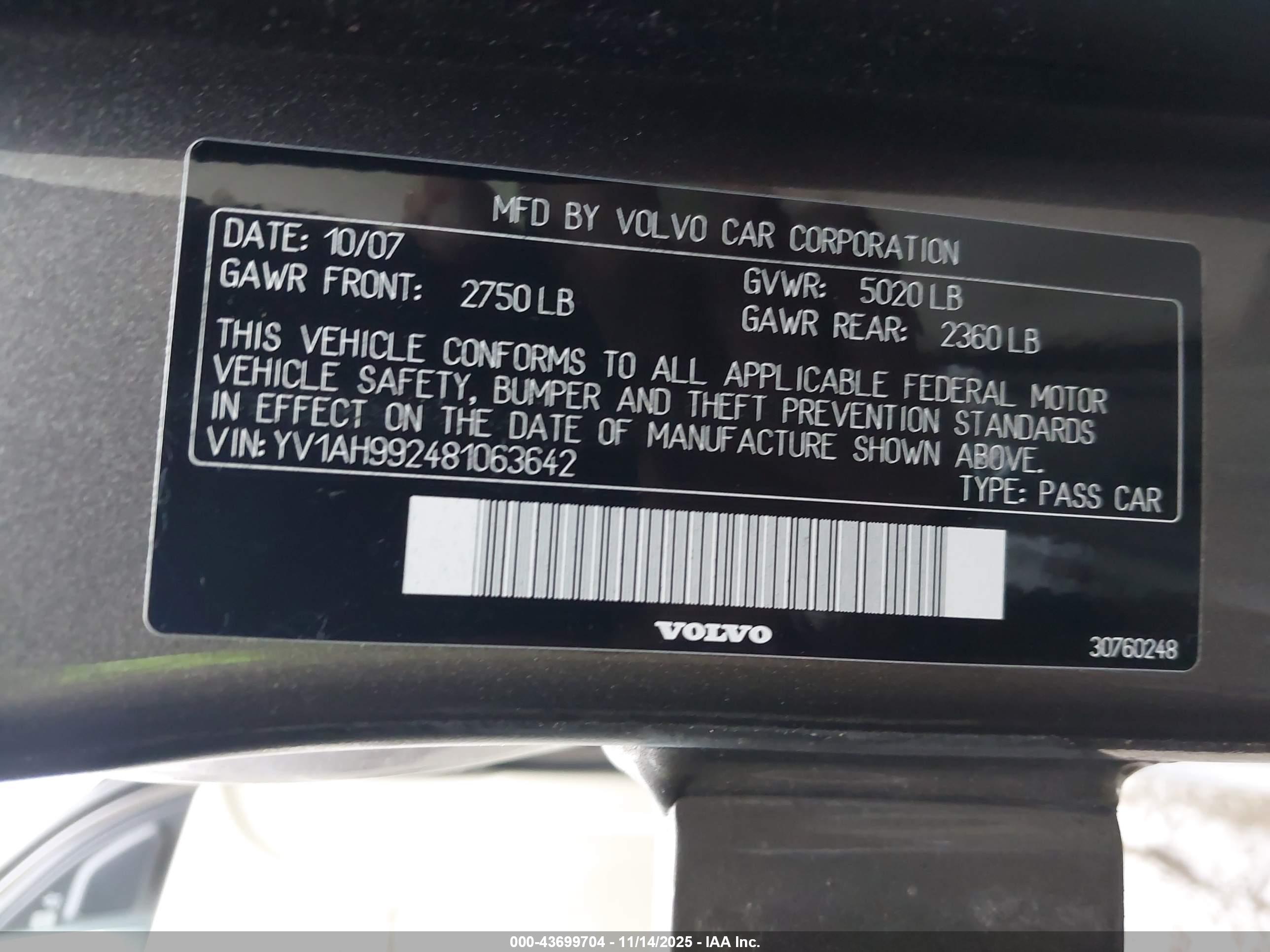 VOLVO S80 image 9