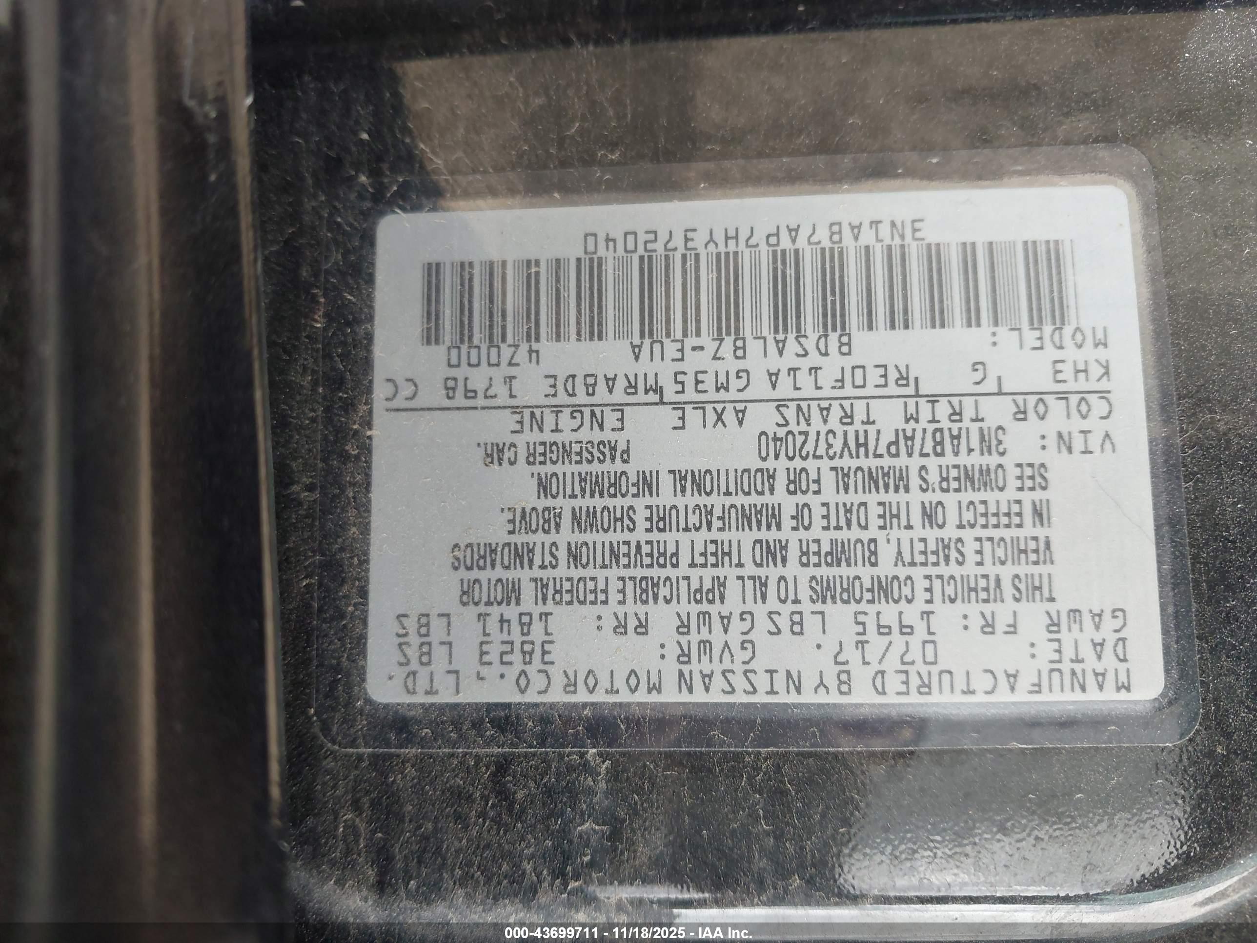 NISSAN SENTRA image 9