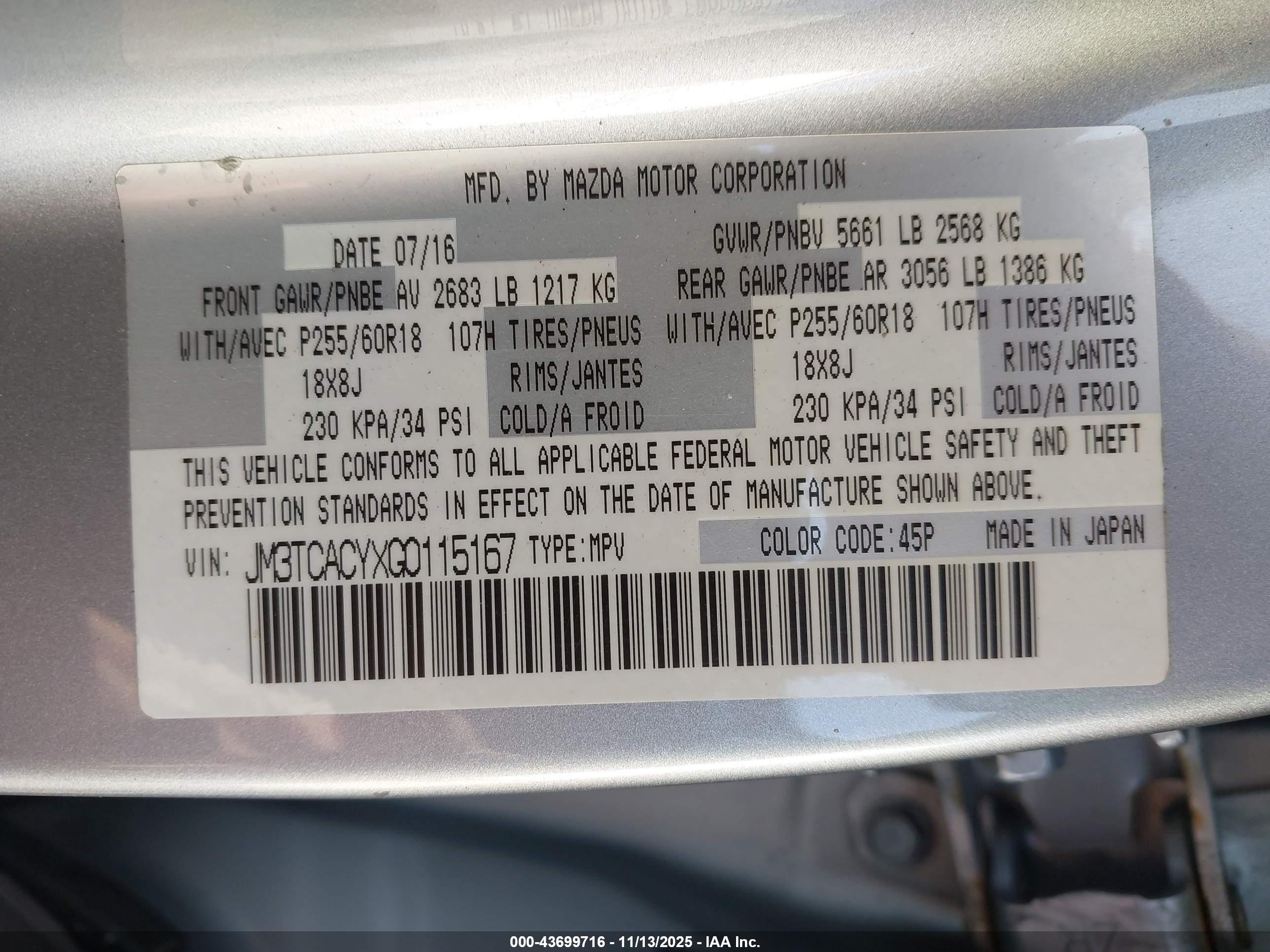 MAZDA CX-9 image 9