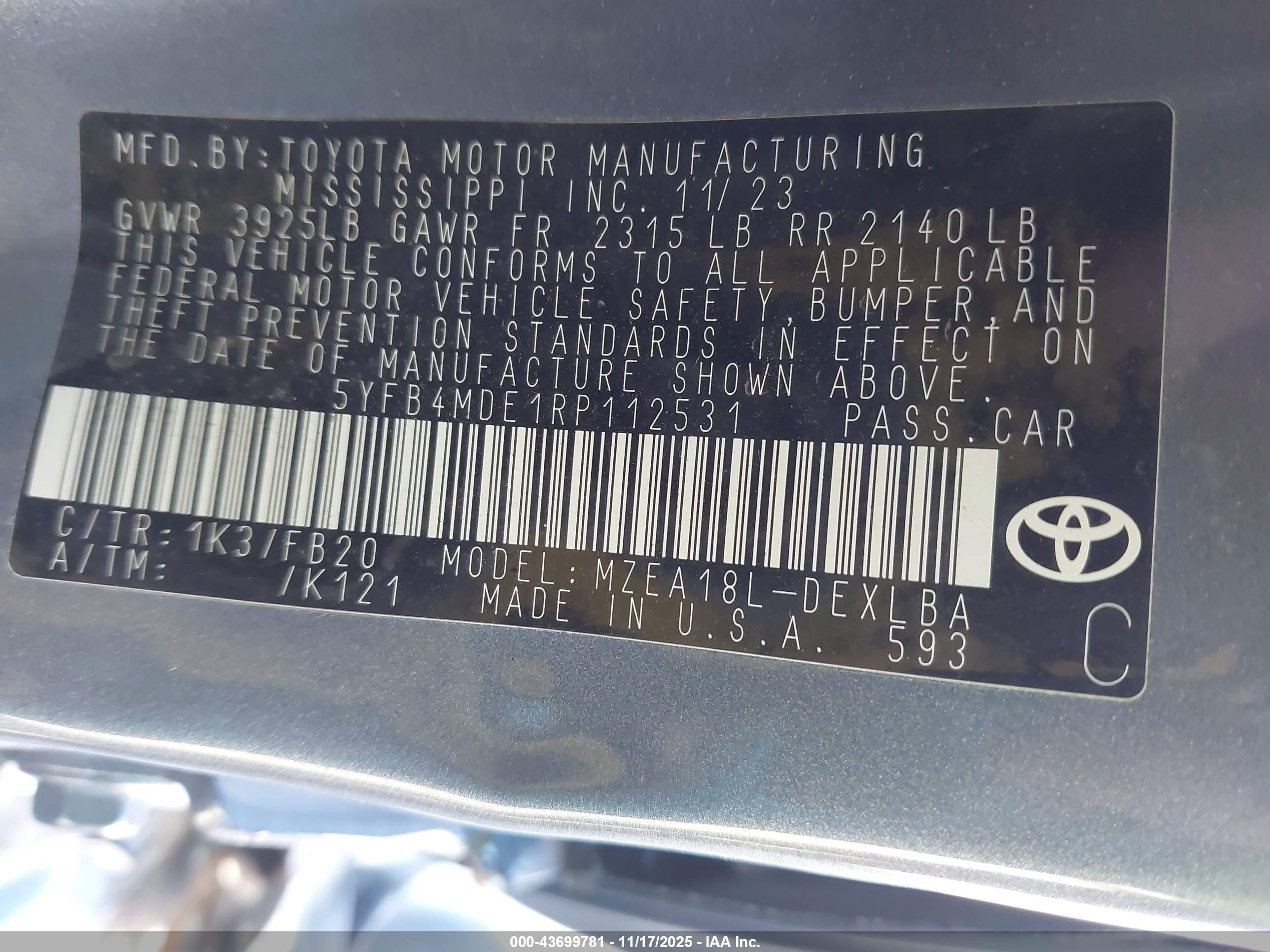 TOYOTA COROLLA image 9