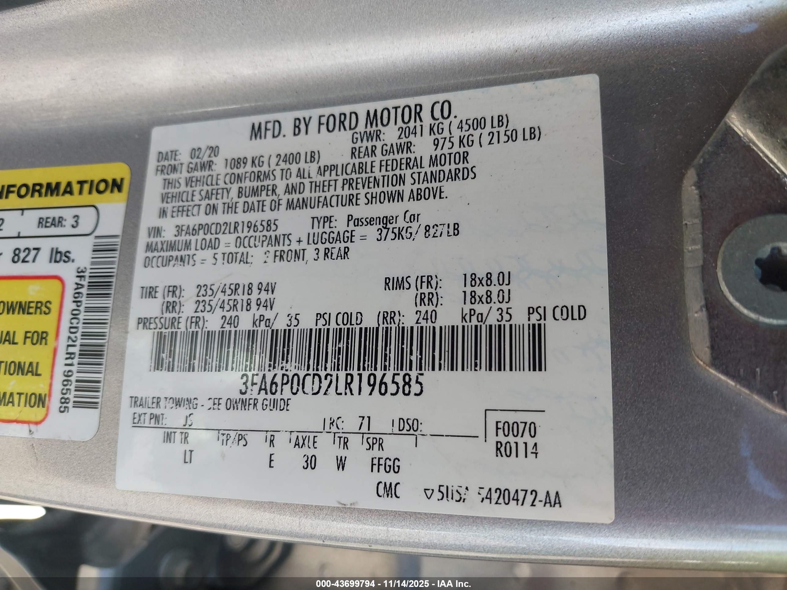 FORD FUSION image 9