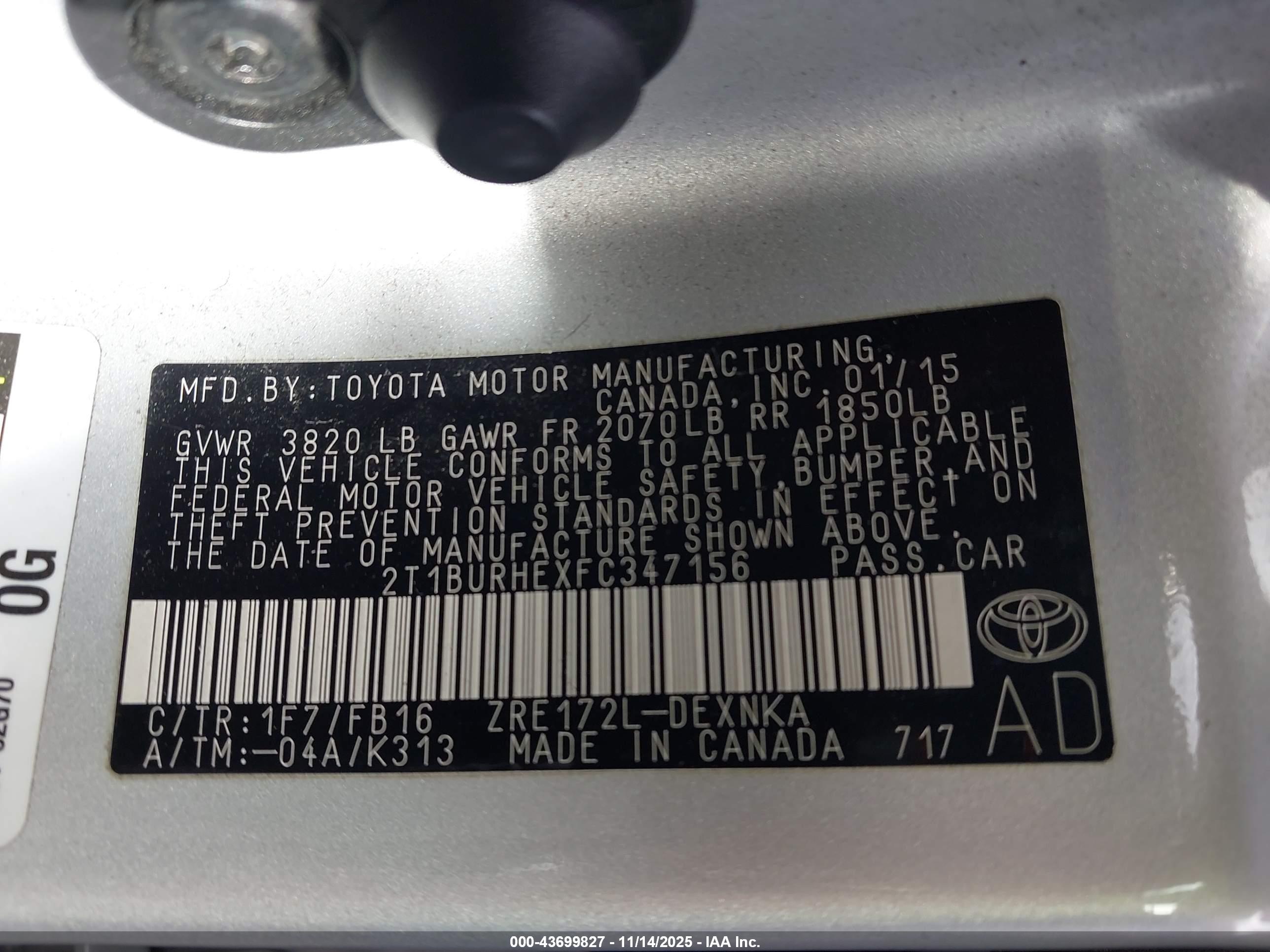 TOYOTA COROLLA image 9
