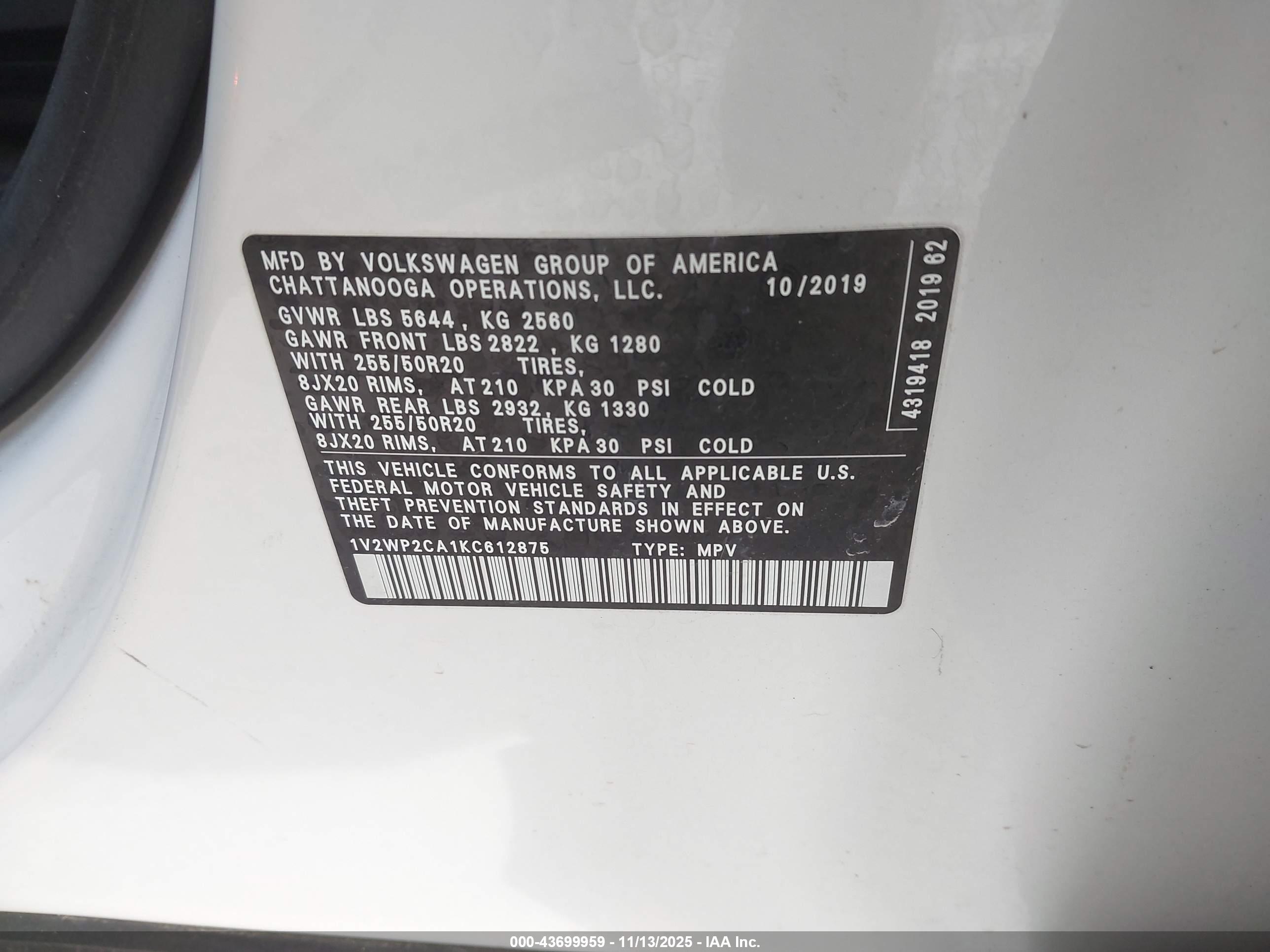 VOLKSWAGEN ATLAS image 9